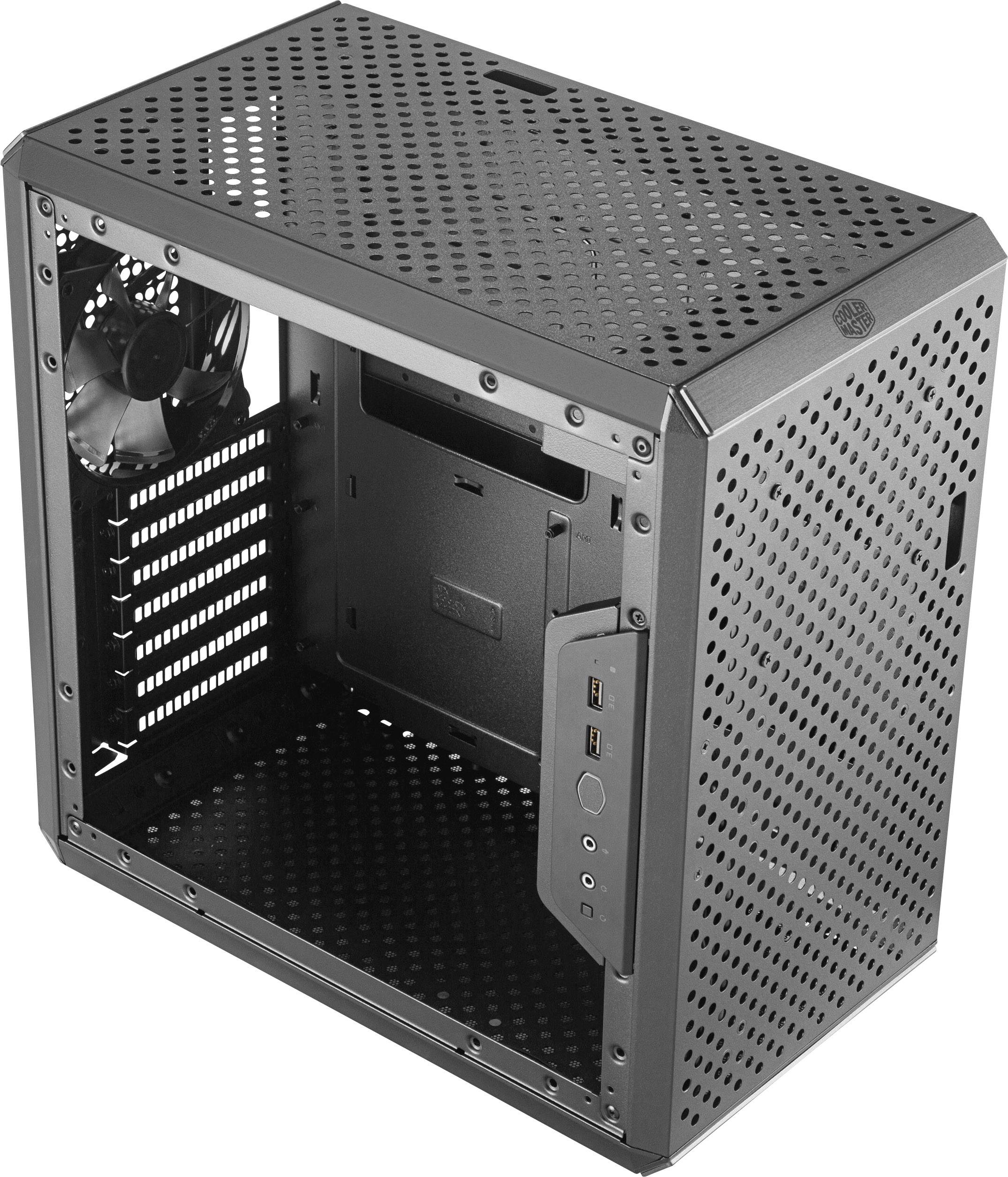 Cooler Master MasterBox Q500L Midi-Tower PC-Gehäuse Schwarz 1 vorinstallierter Lüfter, Seitenfenste