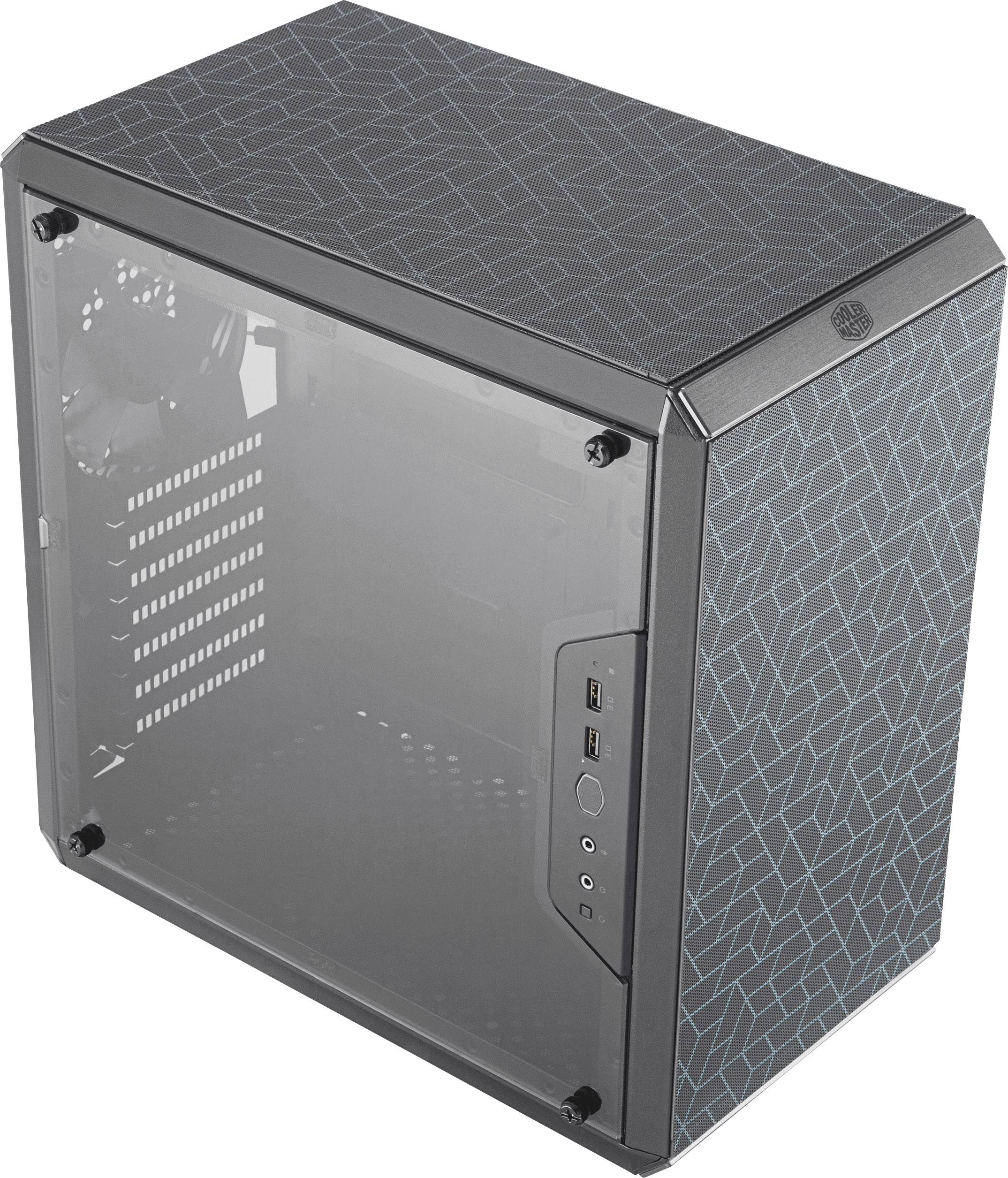 Cooler Master MasterBox Q500L Midi-Tower PC-Gehäuse Schwarz 1 vorinstallierter Lüfter, Seitenfenster, Staubfilter