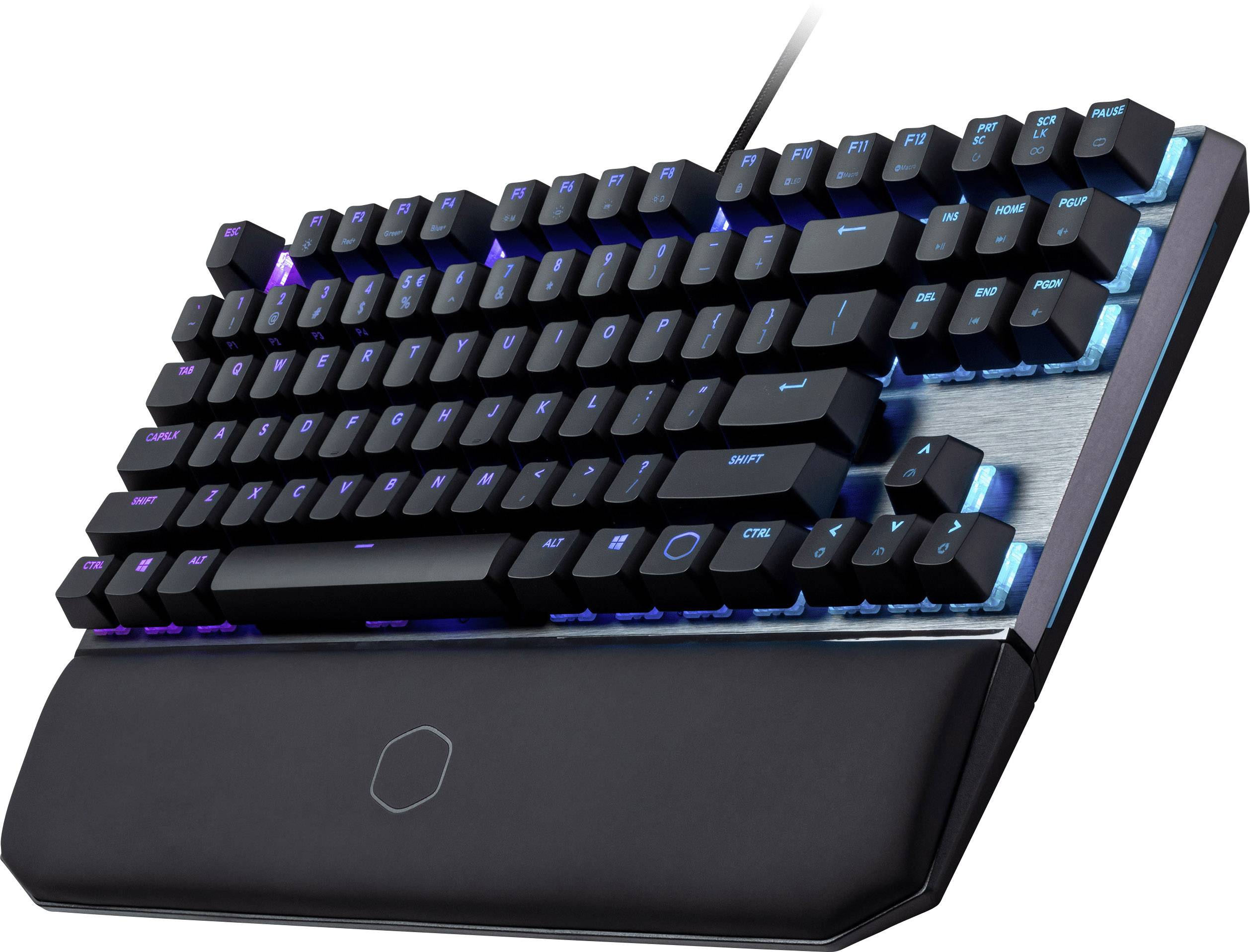 Cooler Master MasterKeys MK730 USB Gaming-Tastatur Beleuchtet, Handballenauflage, Switch: Red Deutsch, QWERTZ, Windows® Anthrazit