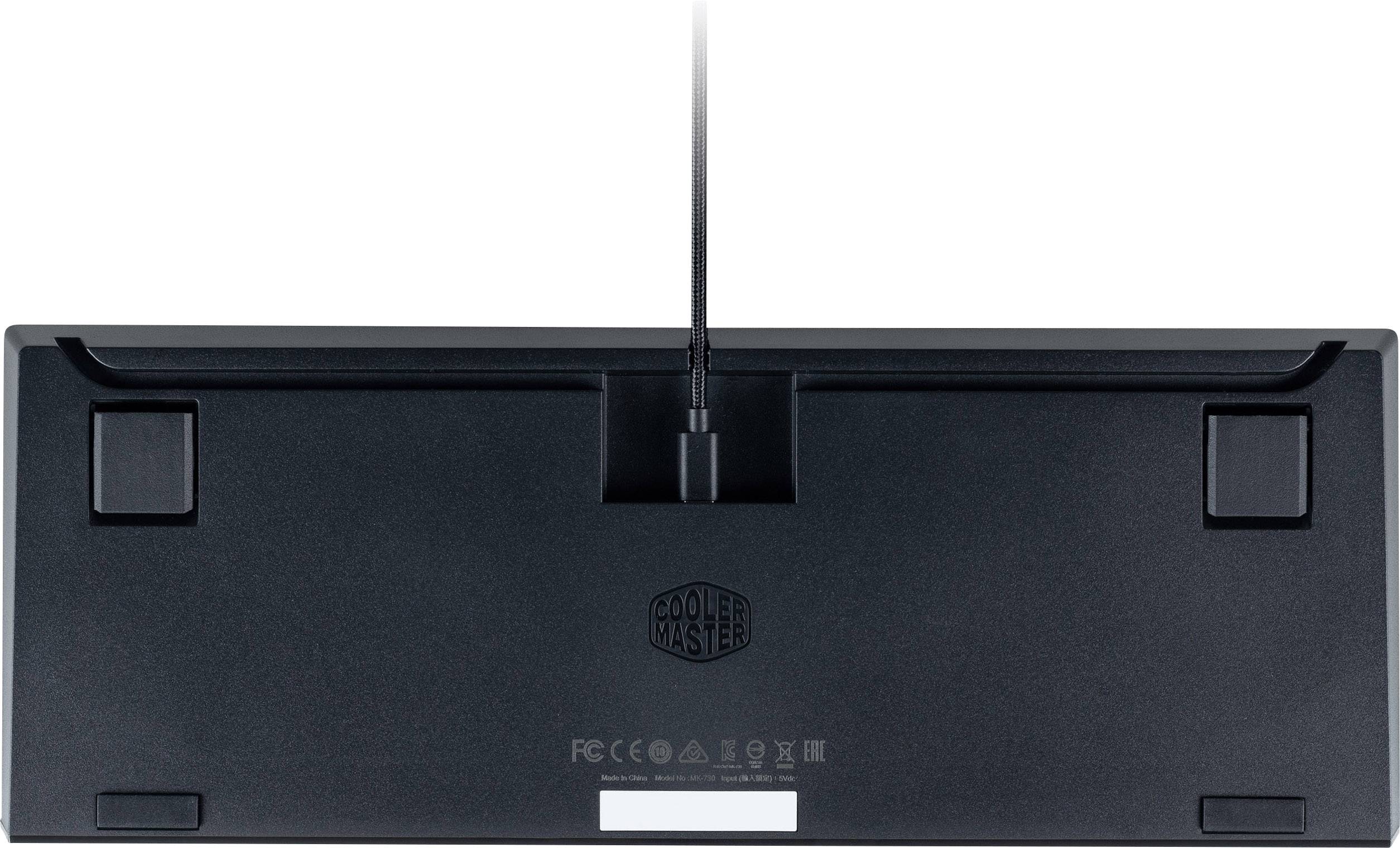 Cooler Master MasterKeys MK730 USB Gaming-Tastatur Beleuchtet, Handballenauflage, Switch: Red Deutsch, QWERTZ, Windows® Anthrazit