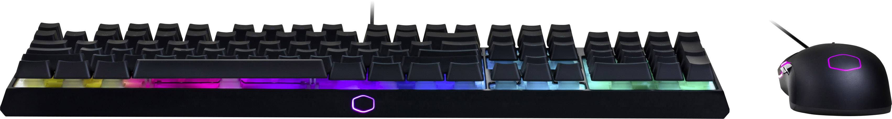 Cooler Master MS110 USB Gaming-Tastatur, Maus-Set Beleuchtet Deutsch, QWERTZ, Windows® Schwarz