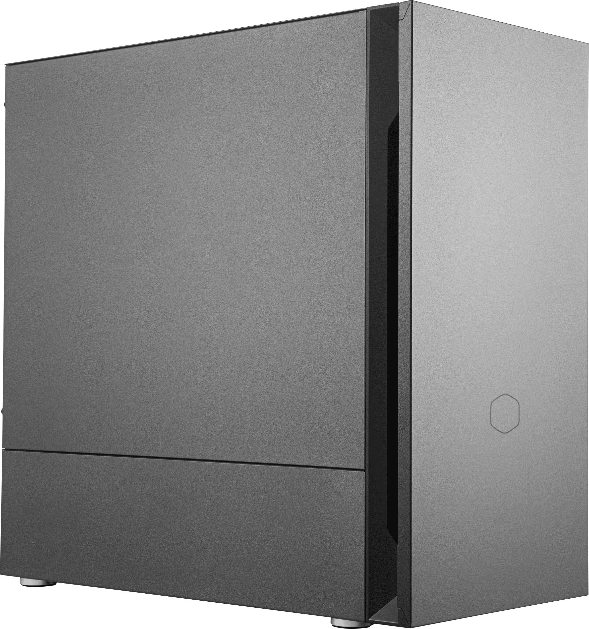 Cooler Master Silencio S400 Midi-Tower PC-Gehäuse Schwarz 2 vorinstallierte Lüfter, Staubfilter, gedämmt