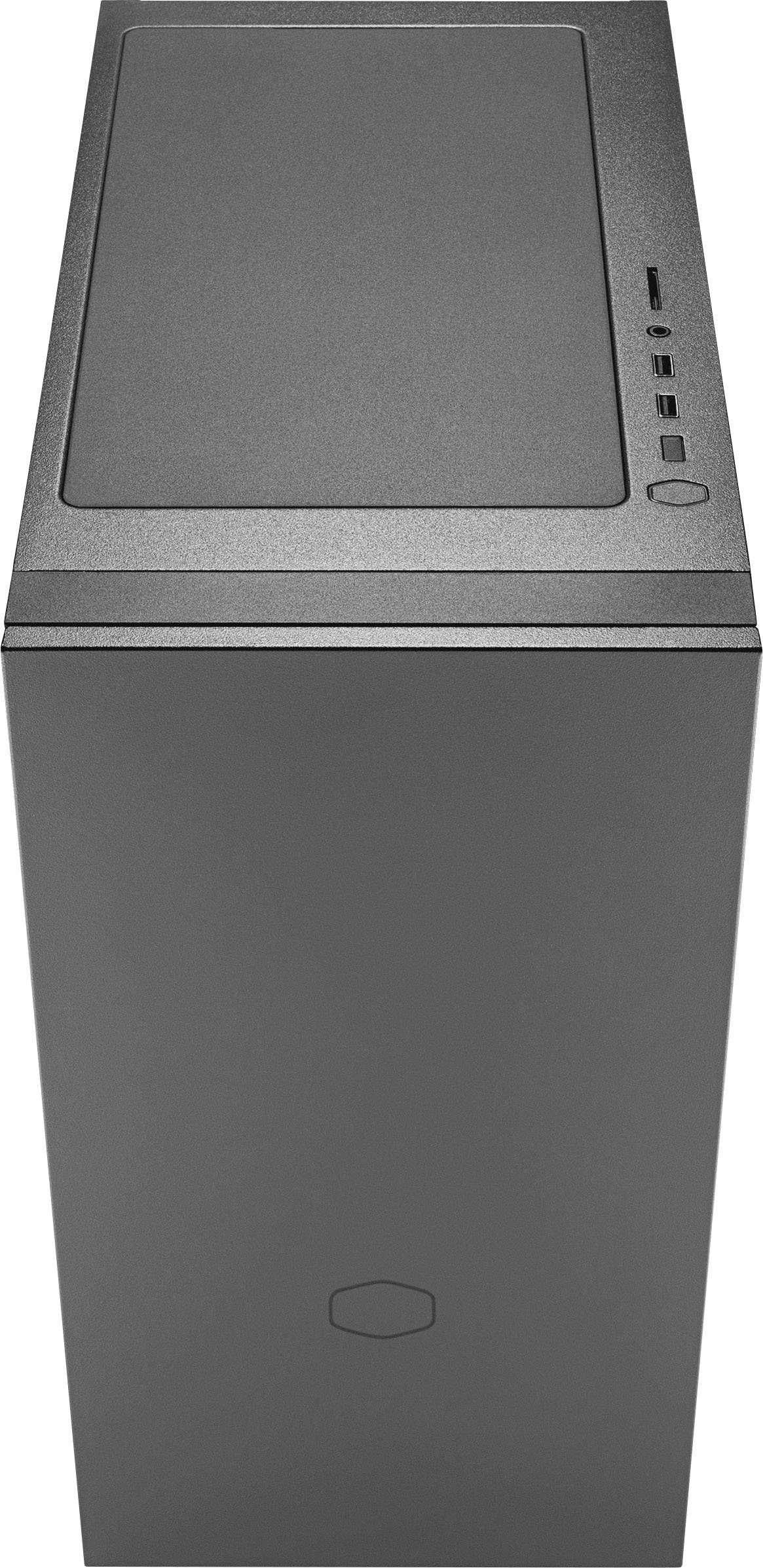 Cooler Master Silencio S400 Midi-Tower PC-Gehäuse Schwarz 2 vorinstallierte Lüfter, Staubfilter, gedämmt