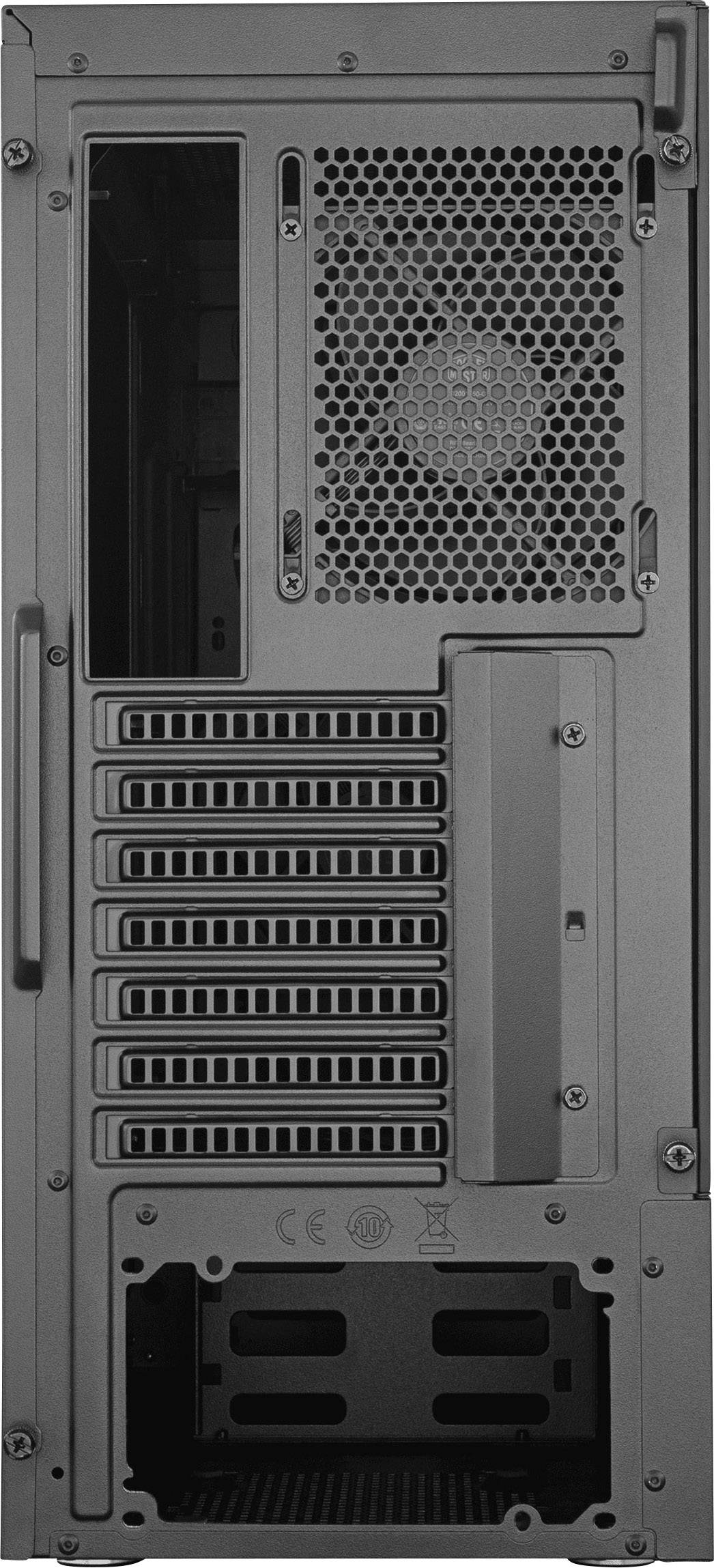 Cooler Master Silencio S600 TG Midi-Tower PC-Gehäuse Schwarz 2 vorinstallierte Lüfter, Seitenfenster, Staubfilter, gedämmt