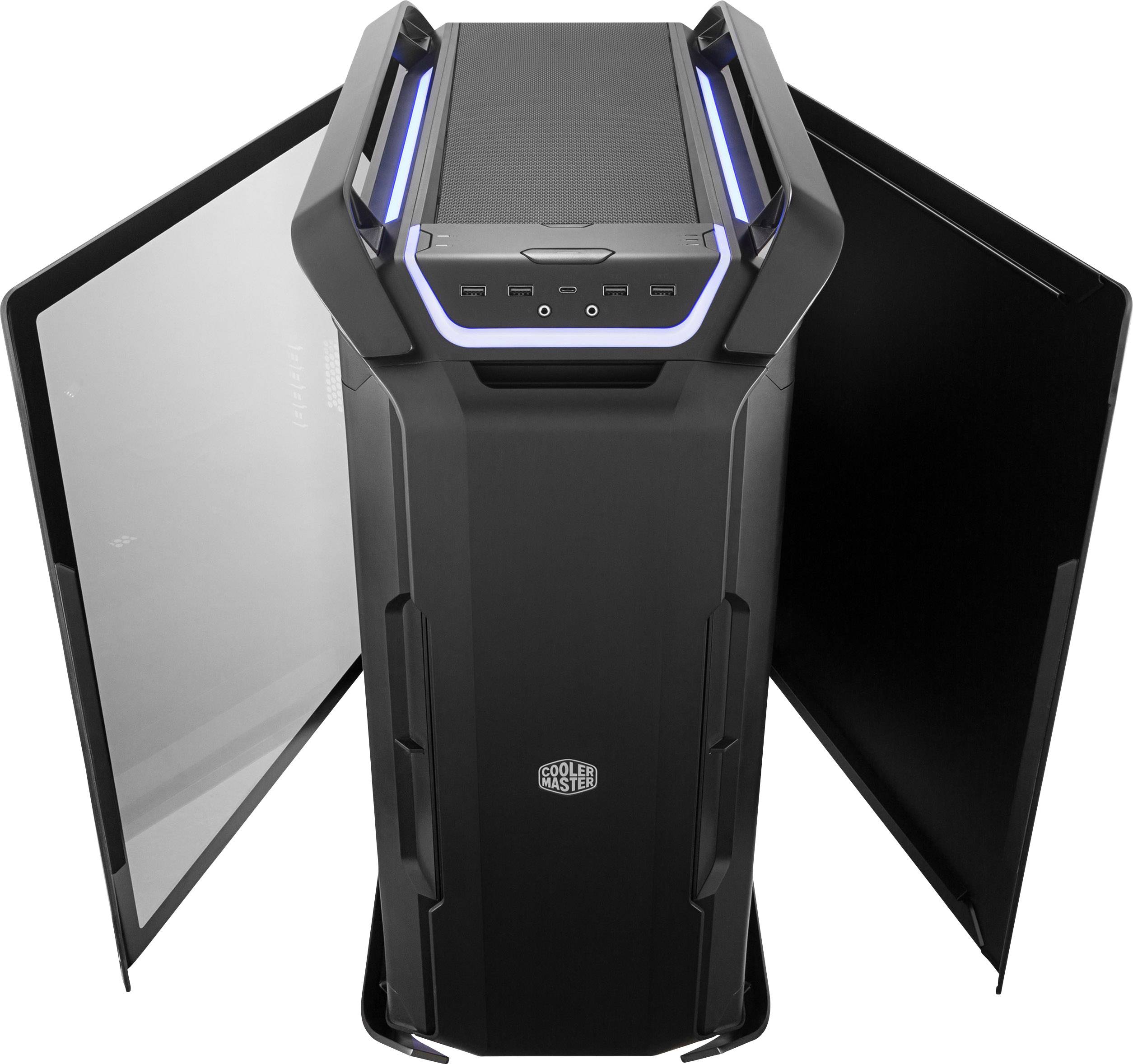 Cooler Master Cosmos C700P Full Tower PC-Gehäuse Schwarz, Silber 3 vorinstallierte Lüfter, Seitenfenster, Staubfilter
