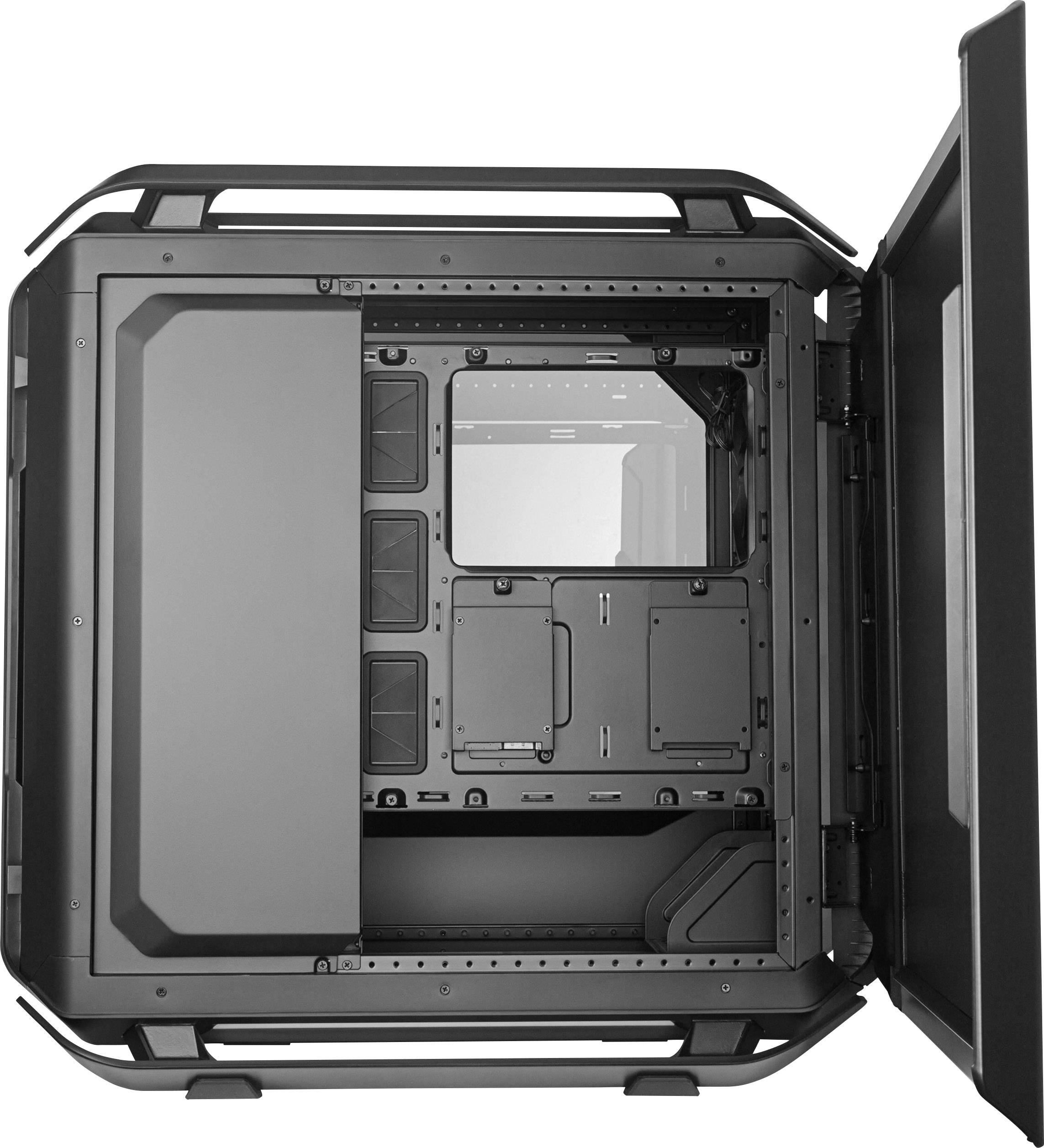 Cooler Master Cosmos C700P Full Tower PC-Gehäuse Schwarz, Silber 3 vorinstallierte Lüfter, Seitenfenster, Staubfilter