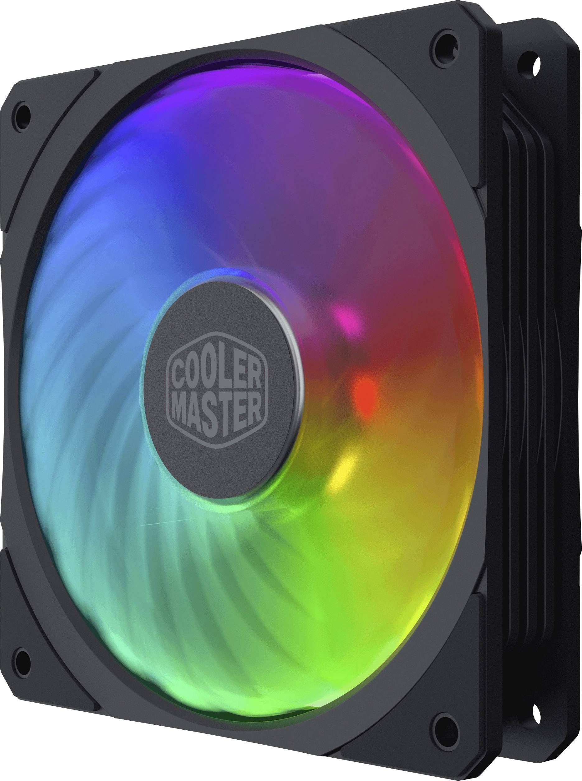 Cooler Master MasterFan SF120R ARGB PC-Gehäuse-Lüfter Schwarz, RGB (B x H x T) 120 x 120 x 25 mm inkl. LED-Beleuchtung