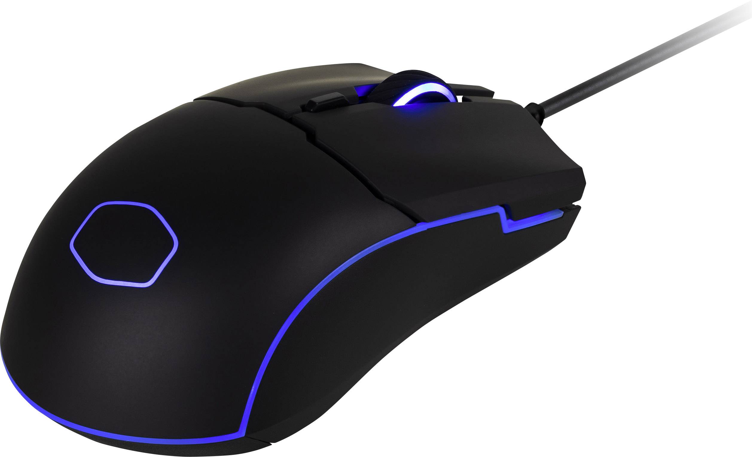 Cooler Master CM110 USB Gaming-Maus Optisch Beleuchtet, Integrierter Profilspeicher Schwarz
