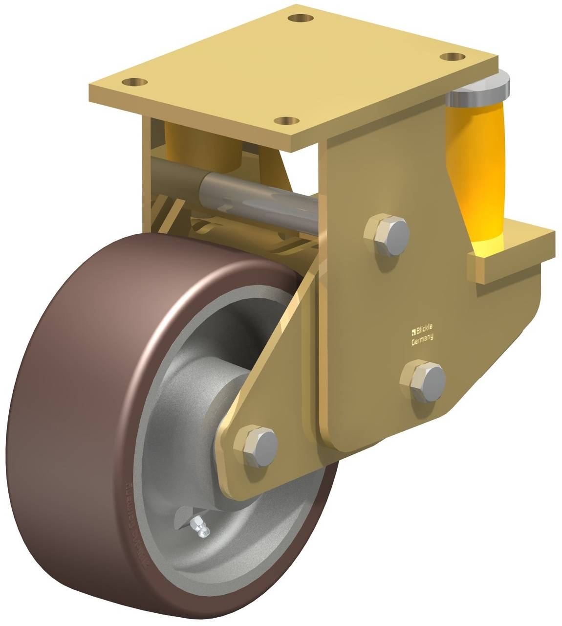 Blickle 755416 BSFE-GB 202K Bockrolle gefedert Rad-Durchmesser: 200mm Tragfähigkeit (max.): 1600kg 1St.