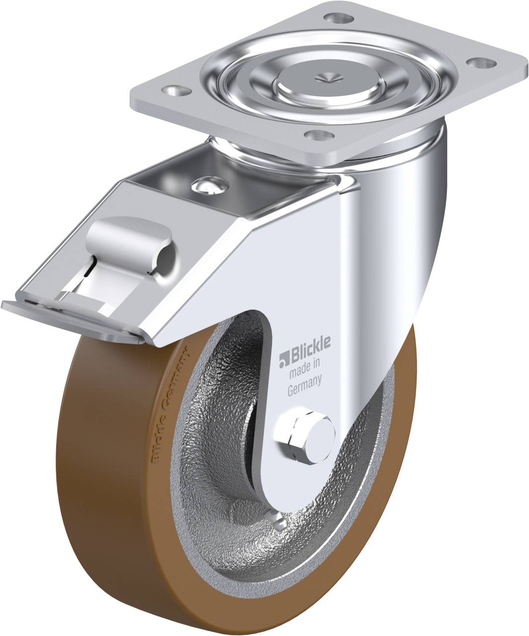 Blickle 754605 LH-GB 180K-FI Lenkrolle mit Feststeller Rad-Durchmesser: 180mm Tragfähigkeit (max.): 900kg 1St.