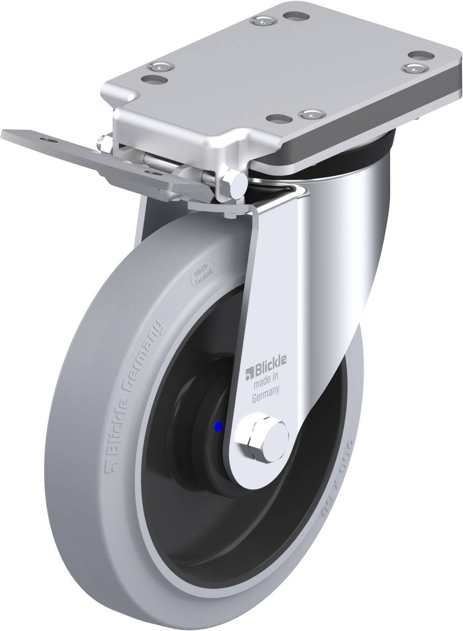 Blickle 851366 LK-POEV 200XKA-IS-SG Lenkrolle mit Feststeller Rad-Durchmesser: 200mm Tragfähigkeit (max.): 500kg 1St.