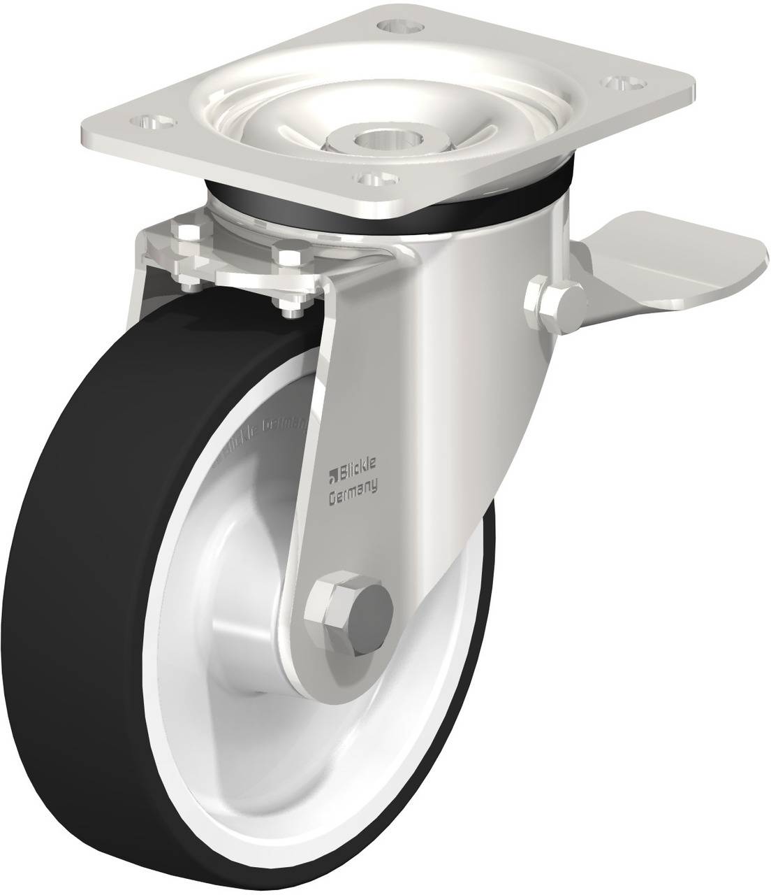 Blickle 751017 LKX-POTH 160G-ST Lenkrolle mit Feststeller Rad-Durchmesser: 160mm Tragfähigkeit (max.): 550kg 1St.
