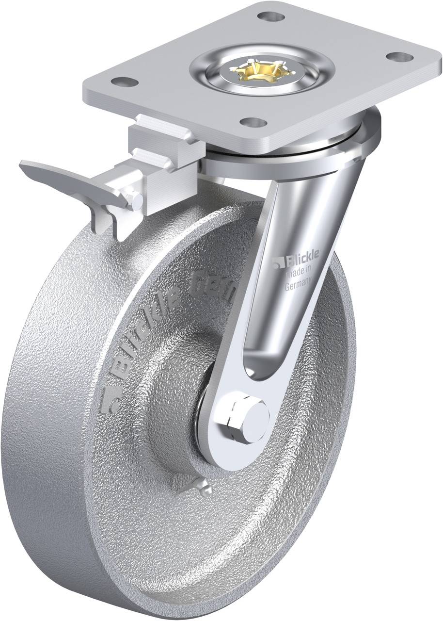 Blickle 853085 LO-G 200K-RI4 Lenkrolle mit Feststeller Rad-Durchmesser: 200mm Tragfähigkeit (max.): 1100kg 1St.