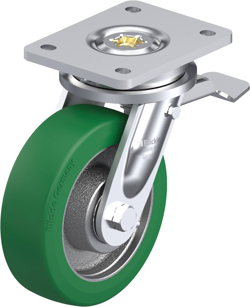 Blickle 754935 LO-GST 160K-ST Lenkrolle mit Feststeller Rad-Durchmesser: 160mm Tragfähigkeit (max.): 600kg 1St.