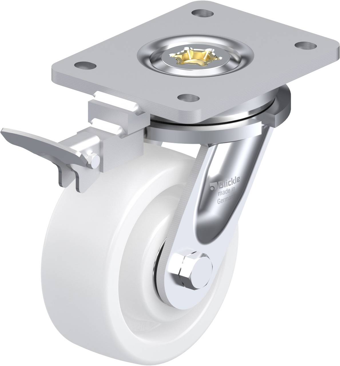 Blickle 852993 LO-SPO 127K-RI4 Lenkrolle mit Feststeller Rad-Durchmesser: 125mm Tragfähigkeit (max.): 750kg 1St.