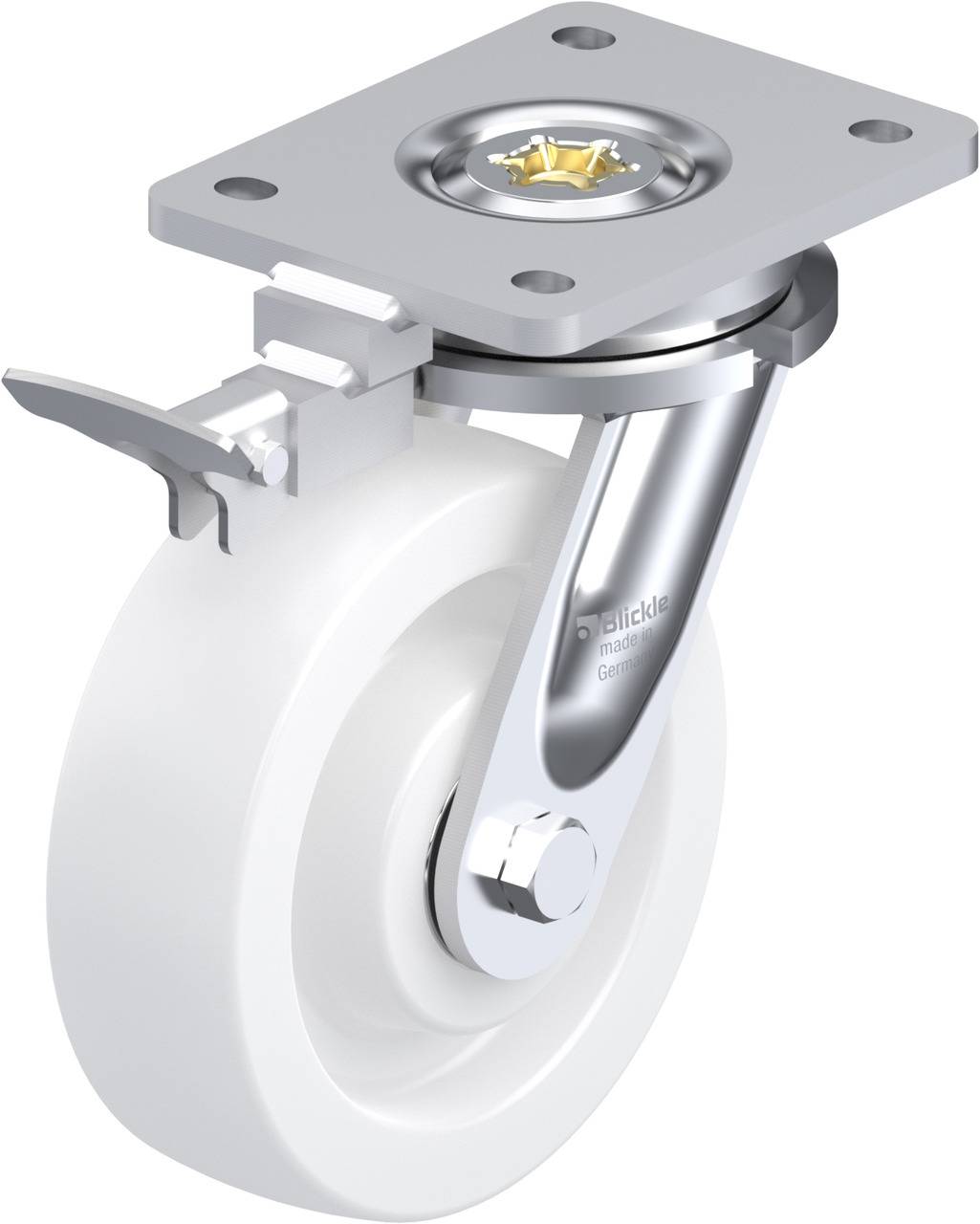 Blickle 853002 LO-SPO 160K-RI4 Lenkrolle mit Feststeller Rad-Durchmesser: 160mm Tragfähigkeit (max.): 850kg 1St.