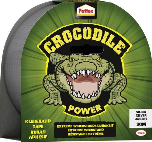 Pattex Crocodile Power PCPT6 Klebeband Silber (L x B) 30m x 48mm 30m
