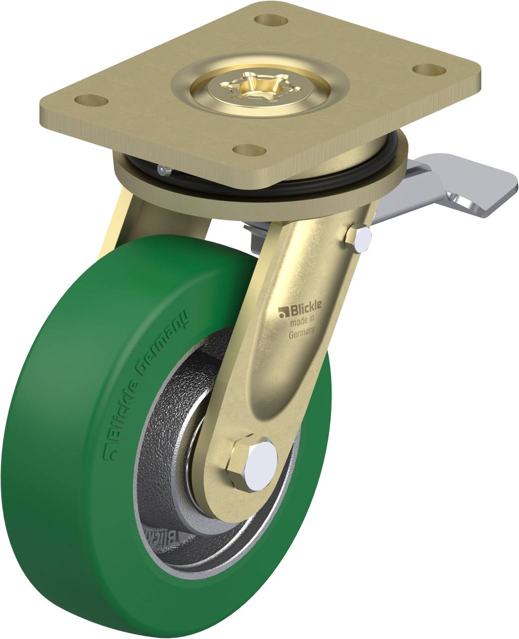 Blickle 755044 LS-GST 150K-ST Lenkrolle mit Feststeller Rad-Durchmesser: 150mm Tragfähigkeit (max.): 570kg 1St.