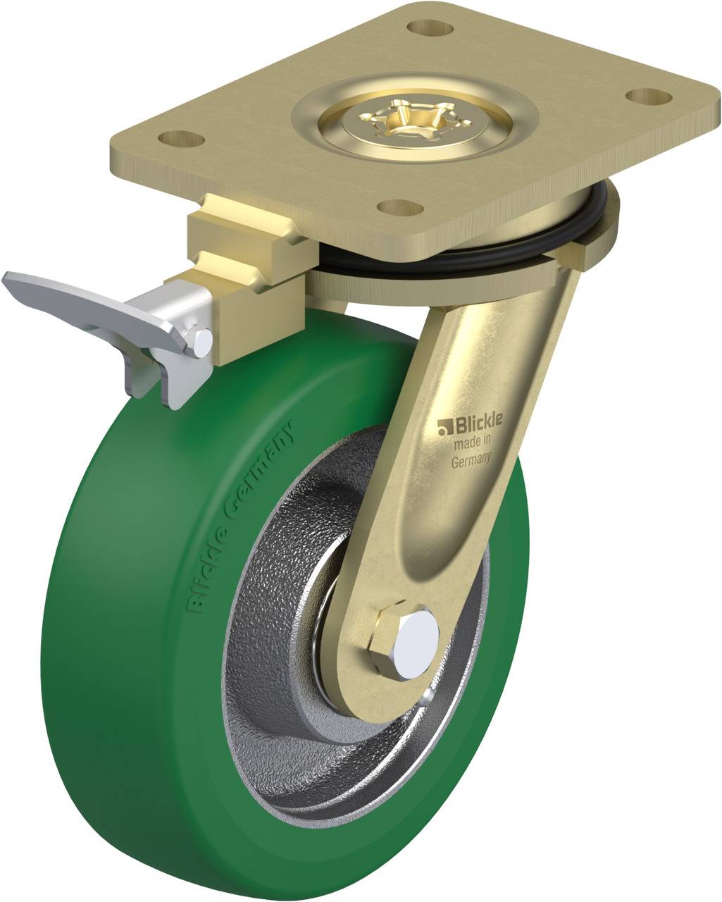 Blickle 852425 LS-GST 160K-RI4 Lenkrolle mit Feststeller Rad-Durchmesser: 160mm Tragfähigkeit (max.): 600kg 1St.