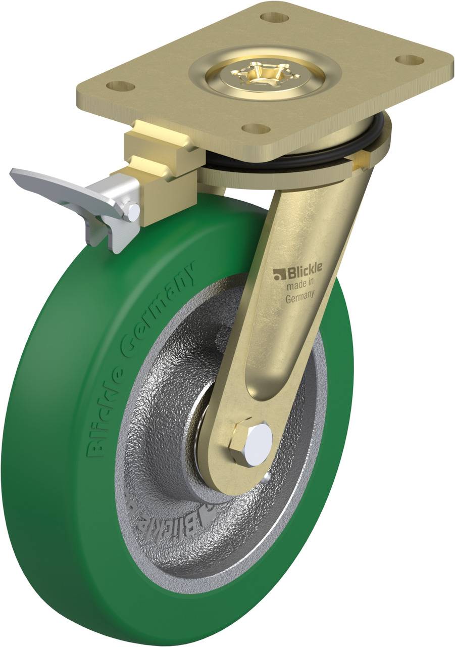 Blickle 852429 LS-GST 200K-RI4 Lenkrolle mit Feststeller Rad-Durchmesser: 200mm Tragfähigkeit (max.): 800kg 1St.