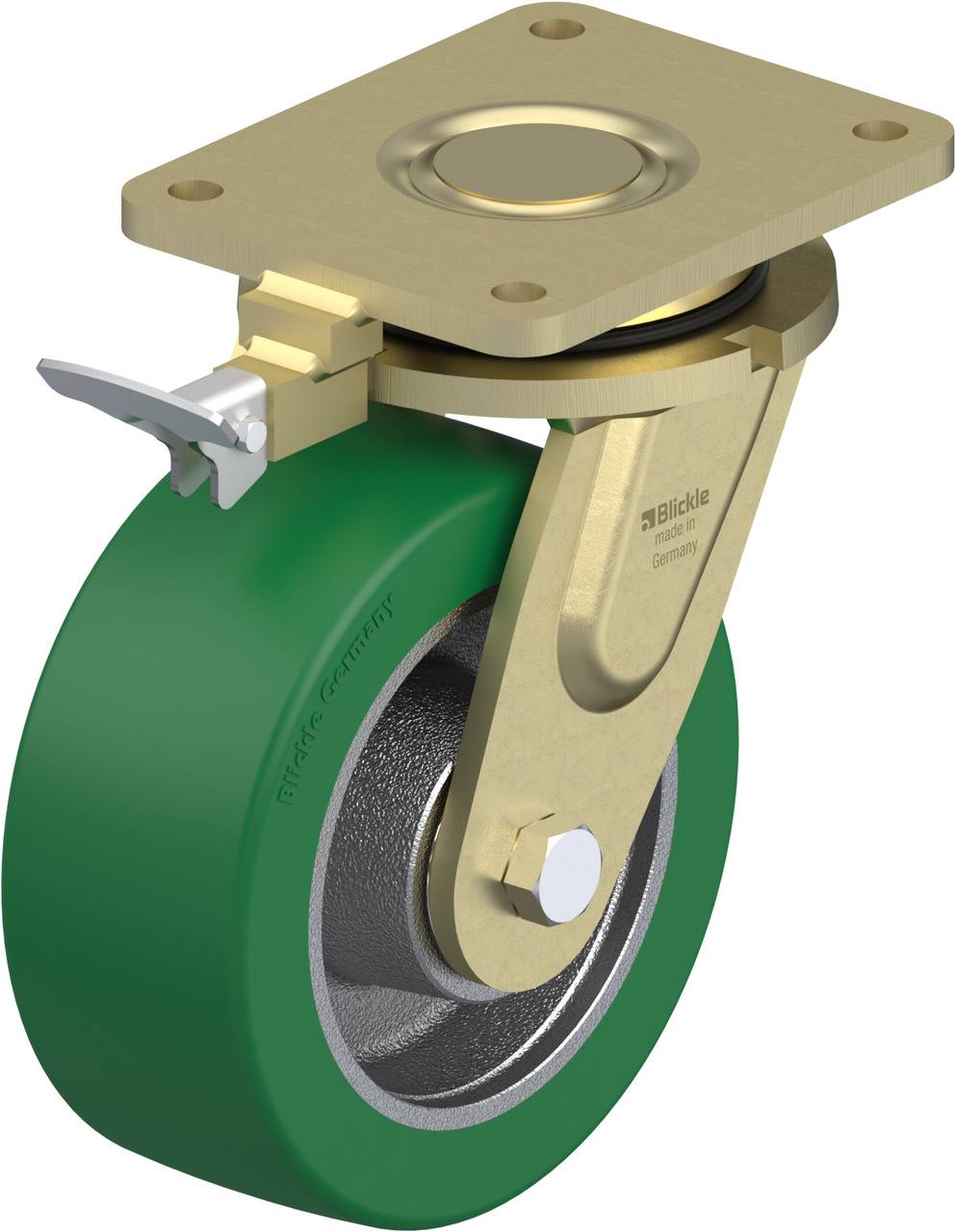 Blickle 852433 LS-GST 202K-RI4 Lenkrolle mit Feststeller Rad-Durchmesser: 200mm Tragfähigkeit (max.): 1200kg 1St.