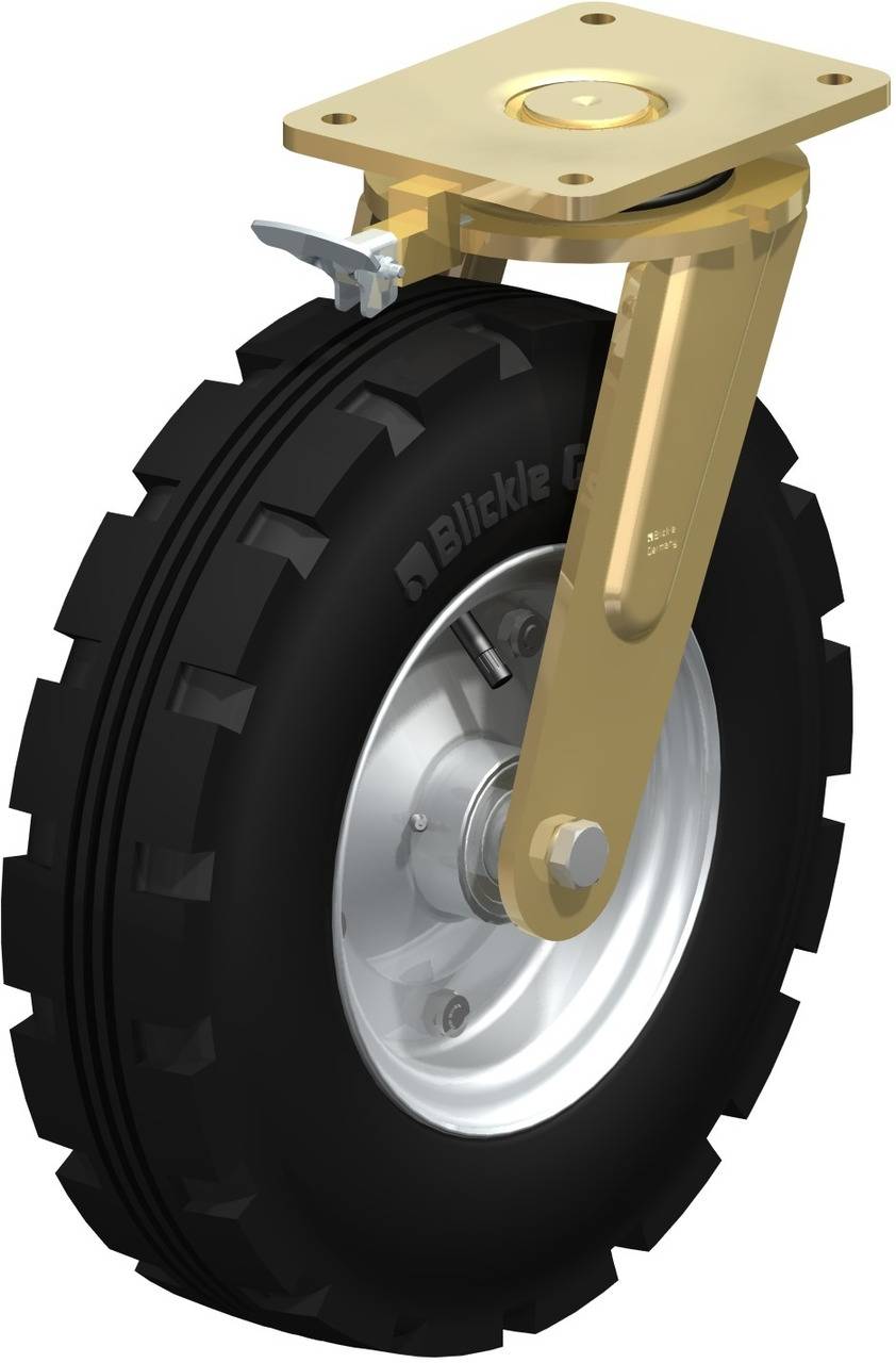 Blickle 852130 LS-PS 432K-RI4 Lenkrolle mit Feststeller Rad-Durchmesser: 420mm Tragfähigkeit (max.): 750kg 1St.