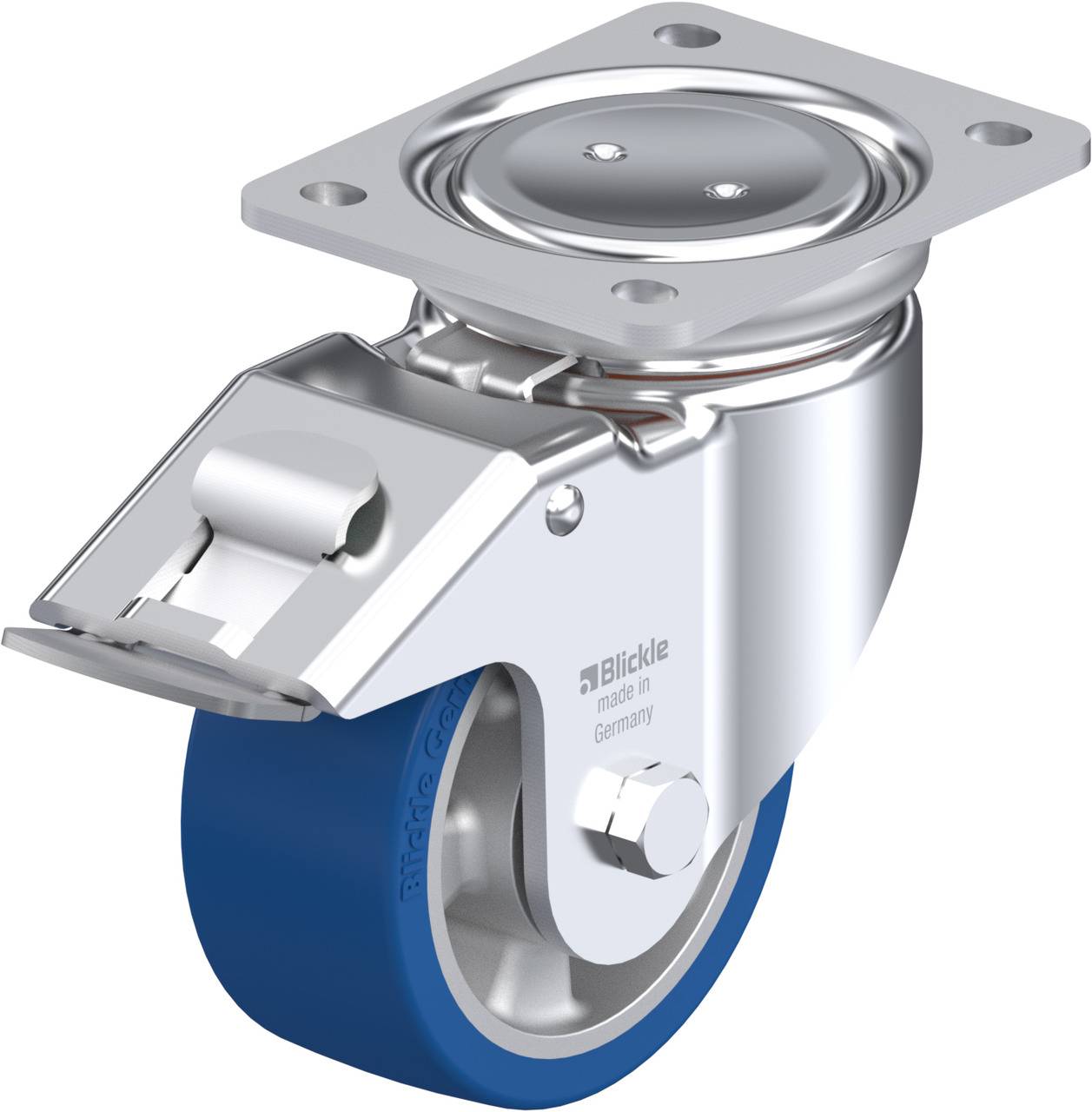 Blickle 755072 LUH-ALBS 127K-FI Lenkrolle mit Feststeller Rad-Durchmesser: 125mm Tragfähigkeit (max.): 450kg 1St.