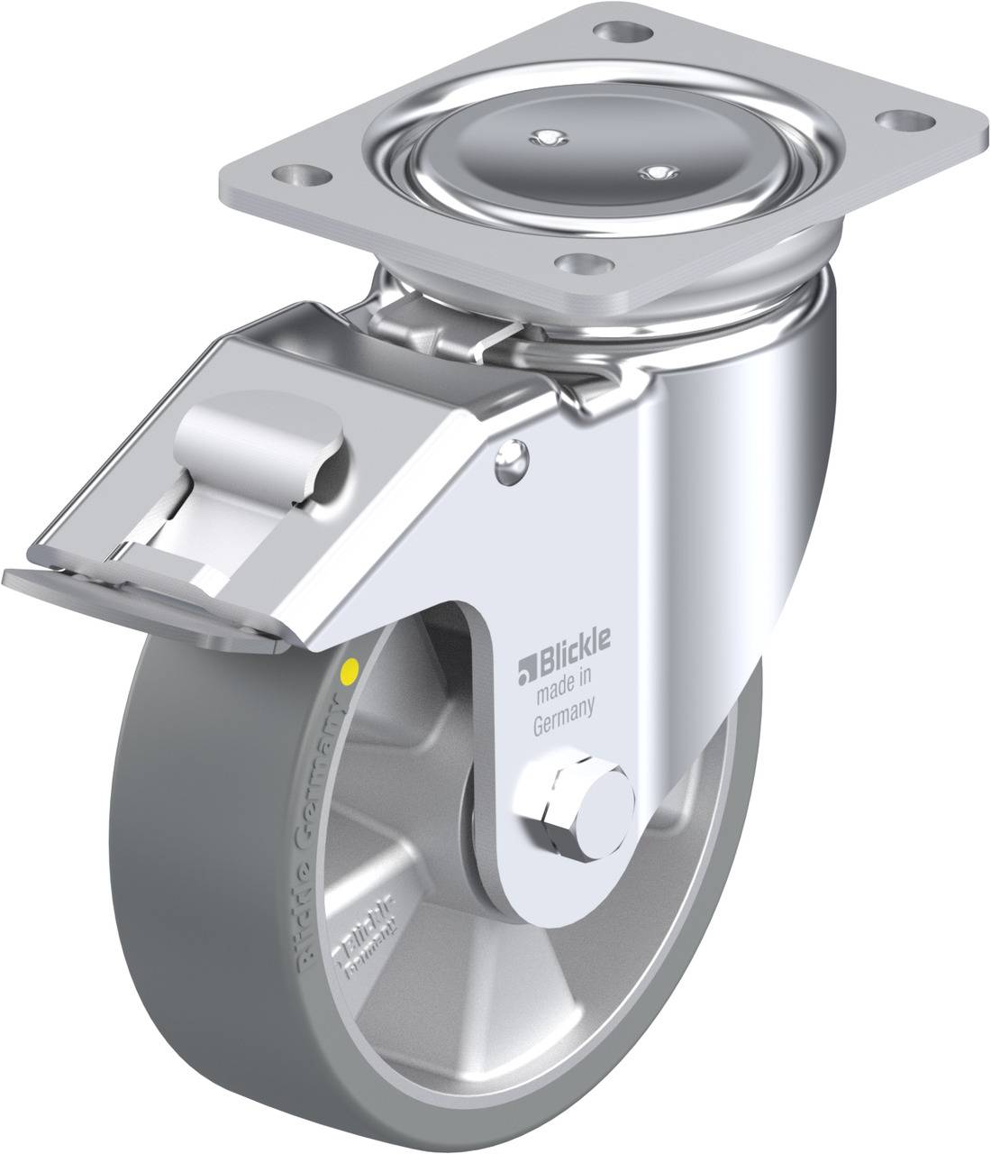 Blickle 852503 LUH-ALTH 160K-FI-AS Lenkrolle mit Feststeller Rad-Durchmesser: 160mm Tragfähigkeit (max.): 750kg 1St.