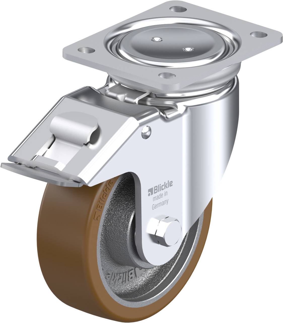 Blickle 755094 LUH-GB 150K-FI Lenkrolle mit Feststeller Rad-Durchmesser: 150mm Tragfähigkeit (max.): 800kg 1St.