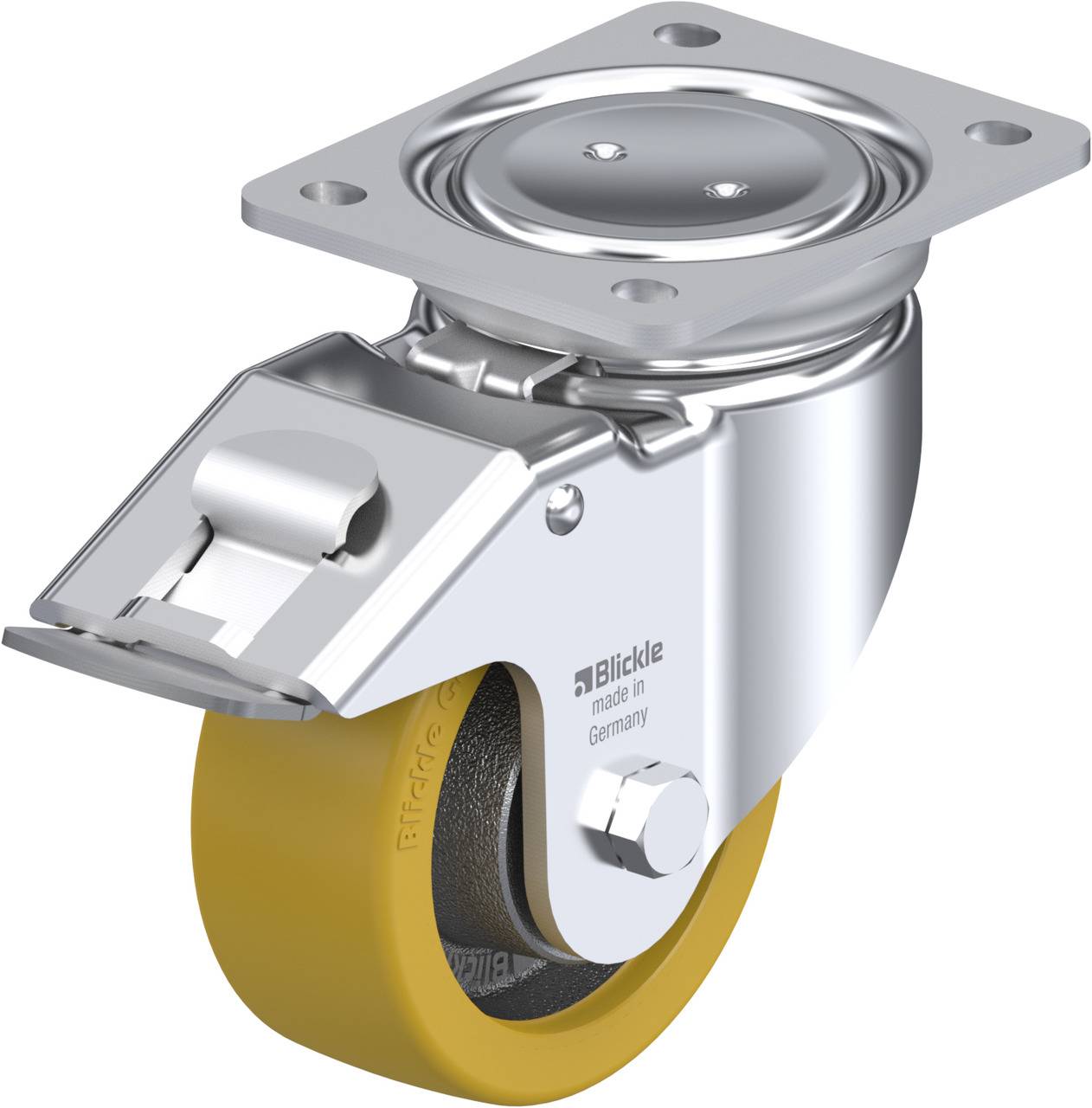 Blickle 759177 LUH-GTH 127K-FI Lenkrolle mit Feststeller Rad-Durchmesser: 125mm Tragfähigkeit (max.): 700kg 1St.