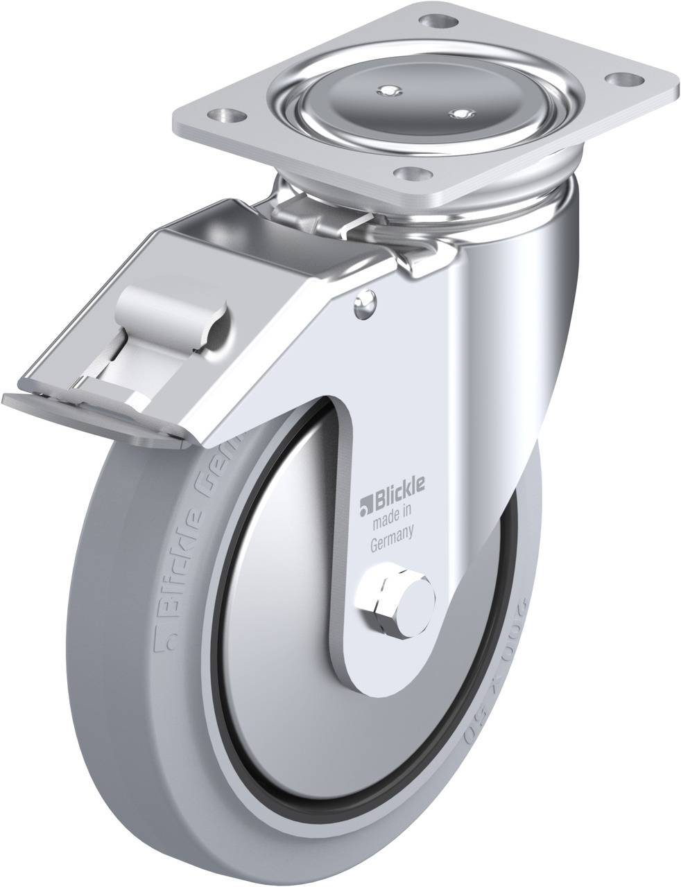 Blickle 851626 LUH-POEV 200XR-FI-SG-FA Lenkrolle mit Feststeller Rad-Durchmesser: 200mm Tragfähigkeit (max.): 500kg 1St.