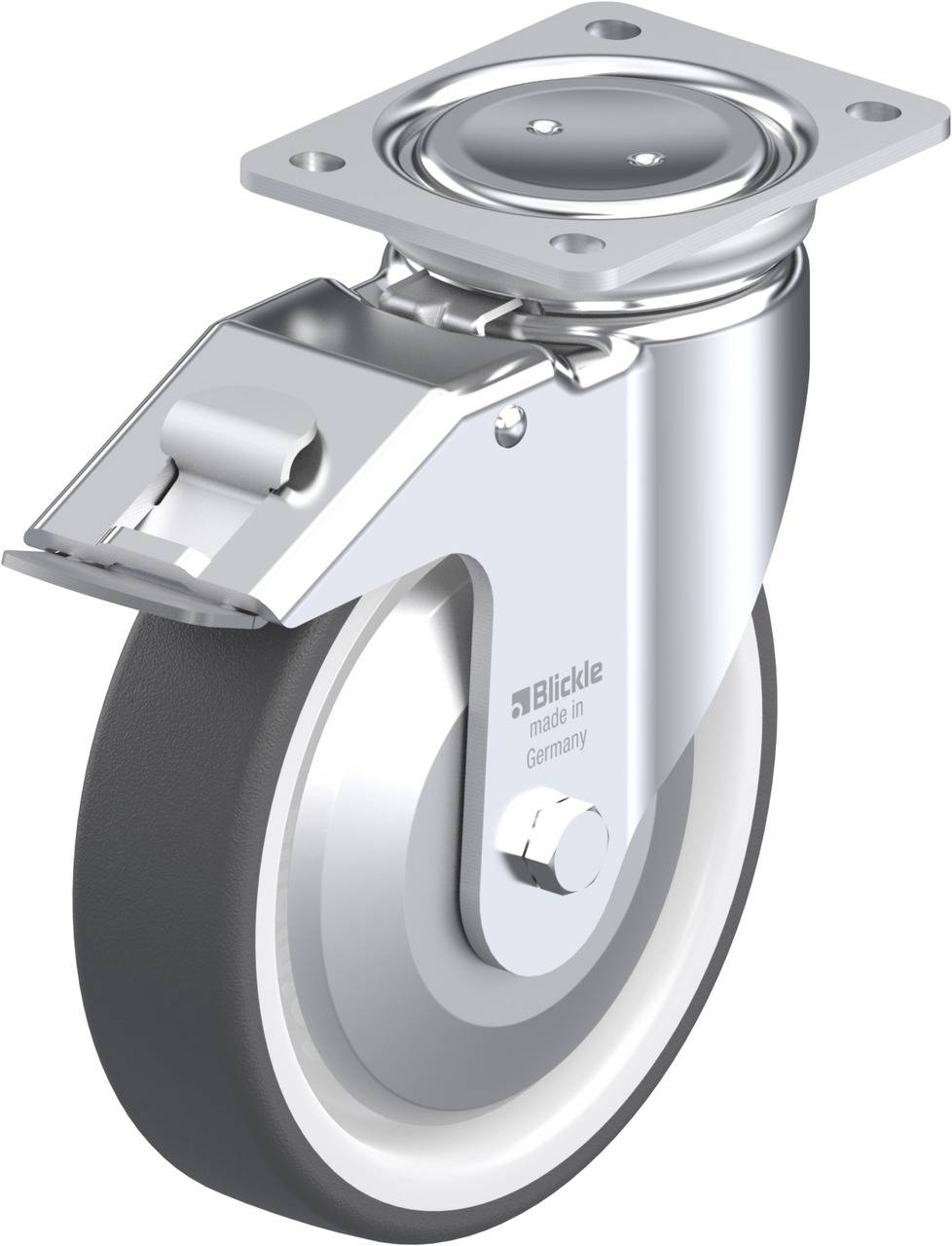 Blickle 852337 LUH-POTH 200R-FI-FA Lenkrolle mit Feststeller Rad-Durchmesser: 200mm Tragfähigkeit (max.): 600kg 1St.