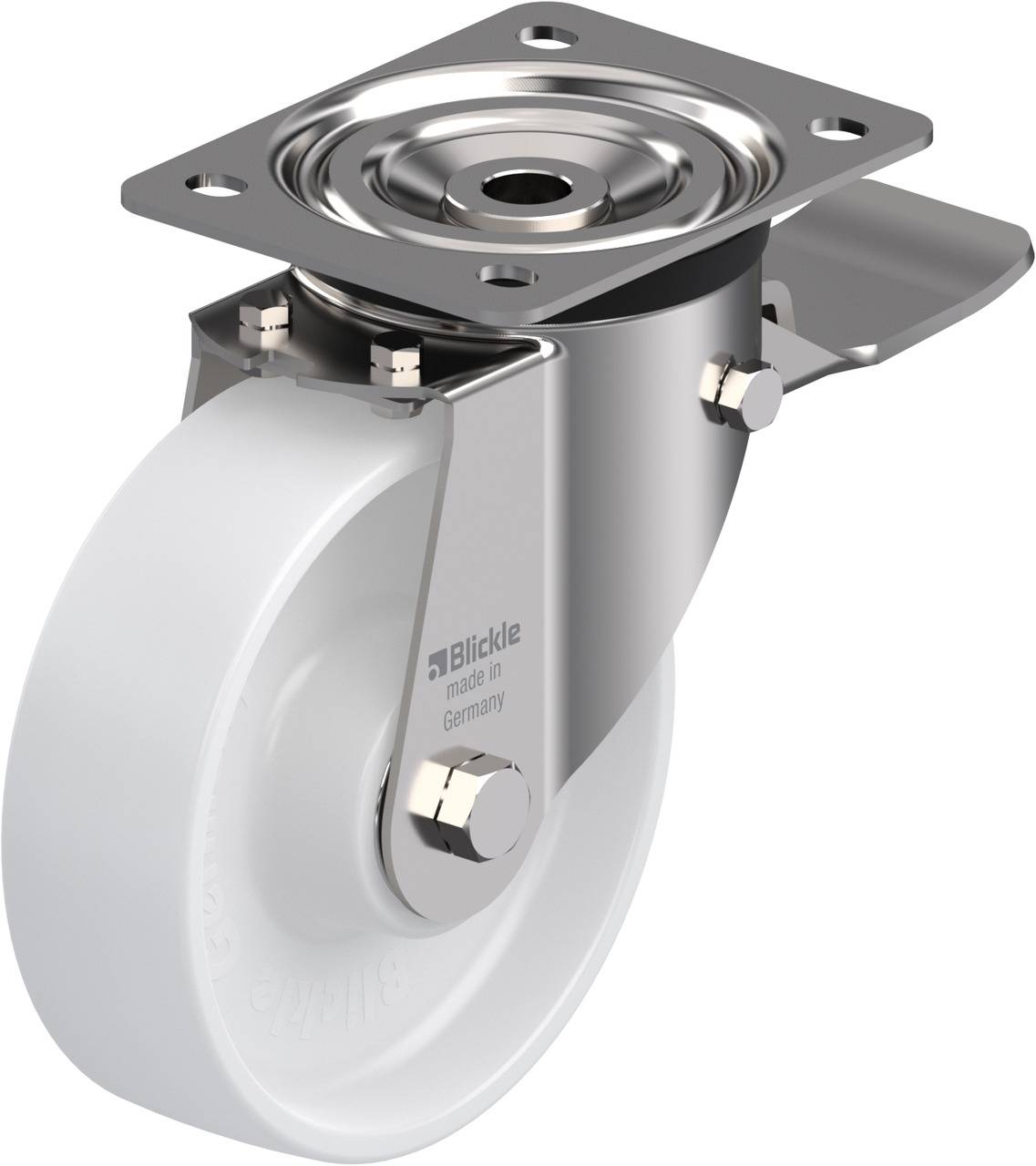 Blickle 853720 LX-PO 160XK-ST Lenkrolle mit Feststeller Rad-Durchmesser: 160mm Tragfähigkeit (max.): 400kg 1St.