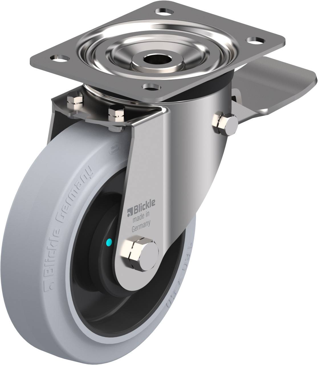 Blickle 853657 LX-POEV 160KAD-ST-SG Lenkrolle mit Feststeller Rad-Durchmesser: 160mm Tragfähigkeit (max.): 400kg 1St.