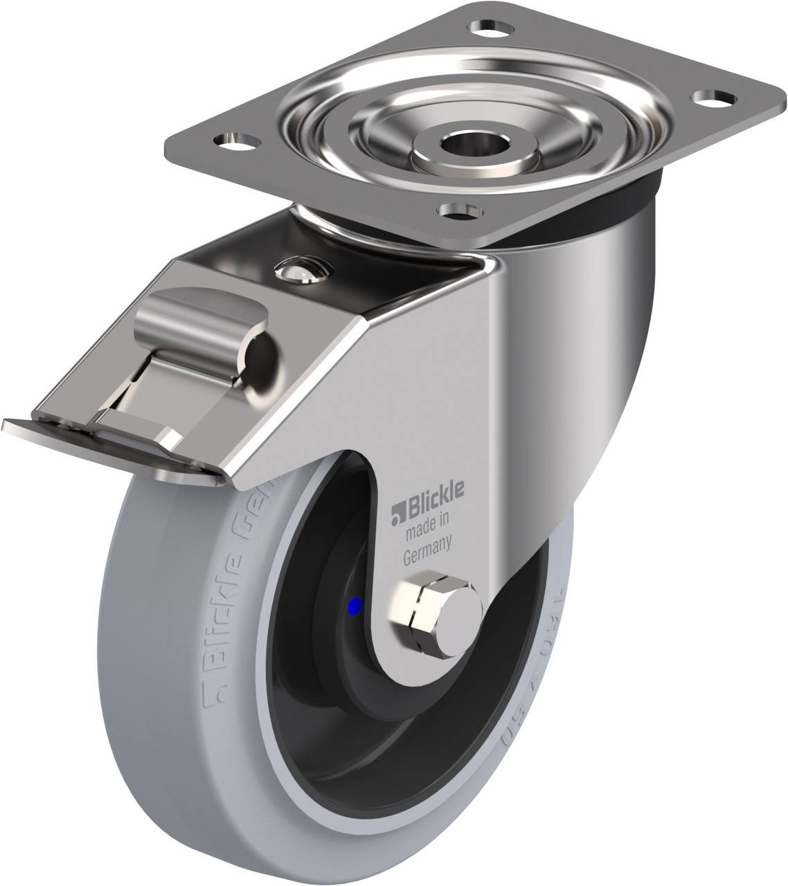 Blickle 853655 LX-POEV 160XKA-FI-SG Lenkrolle mit Feststeller Rad-Durchmesser: 160mm Tragfähigkeit (max.): 400kg 1St.