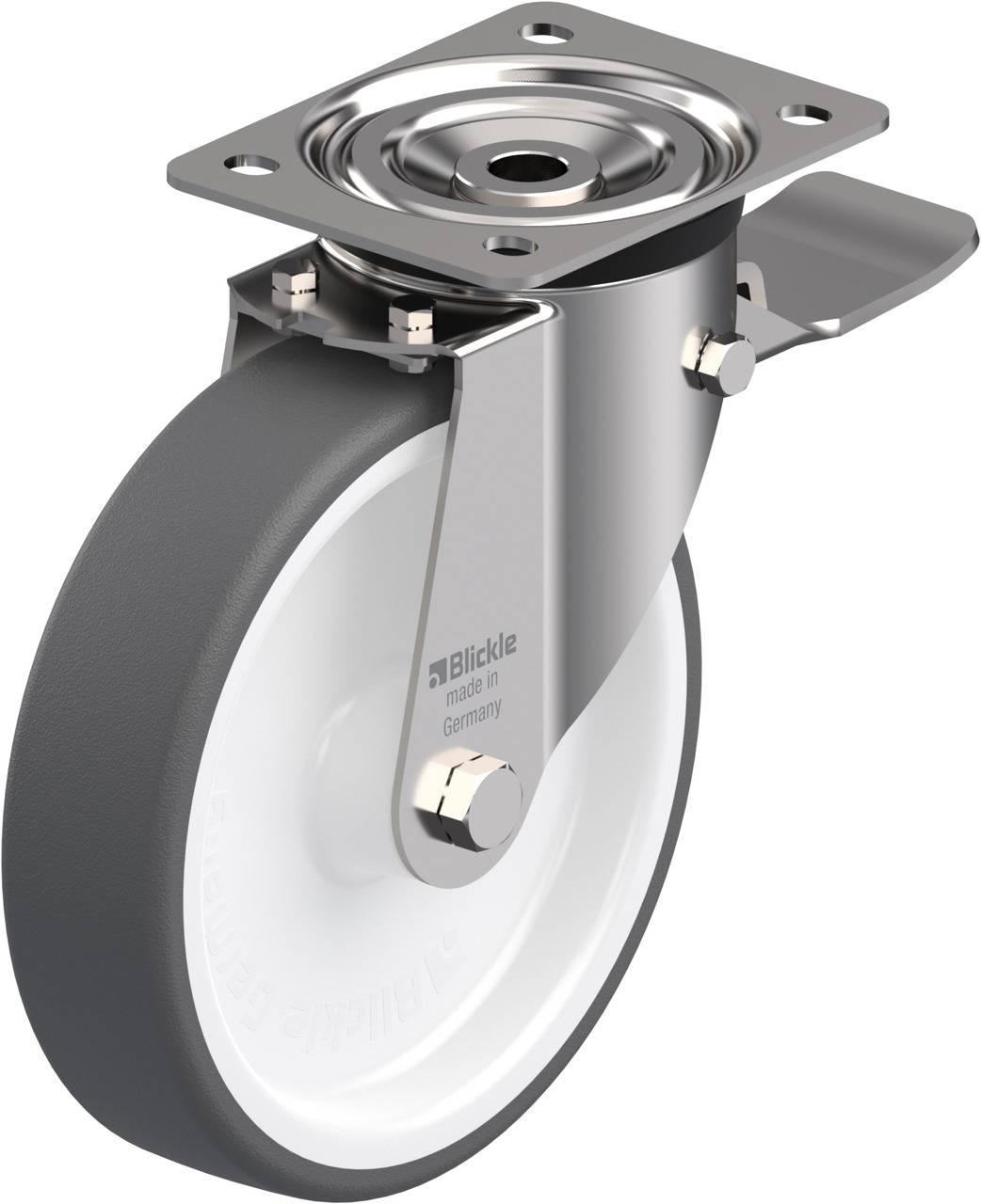 Blickle 230011 LX-POTH 200G-ST Lenkrolle mit Feststeller Rad-Durchmesser: 200mm Tragfähigkeit (max.): 400kg 1St.