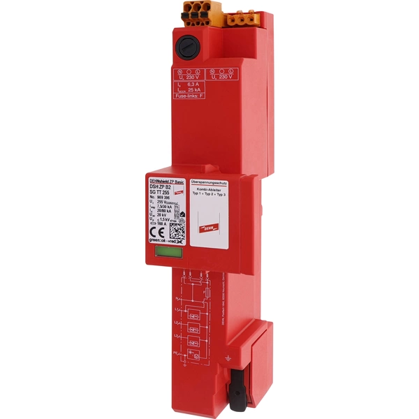 DEHN Kombiableiter Überspannungsschutz für: Verteilerschrank 20 kA 1 St. DEHN Kombiableiter Überspannungsschutz für: Verteilerschrank 20 kA 1 St.