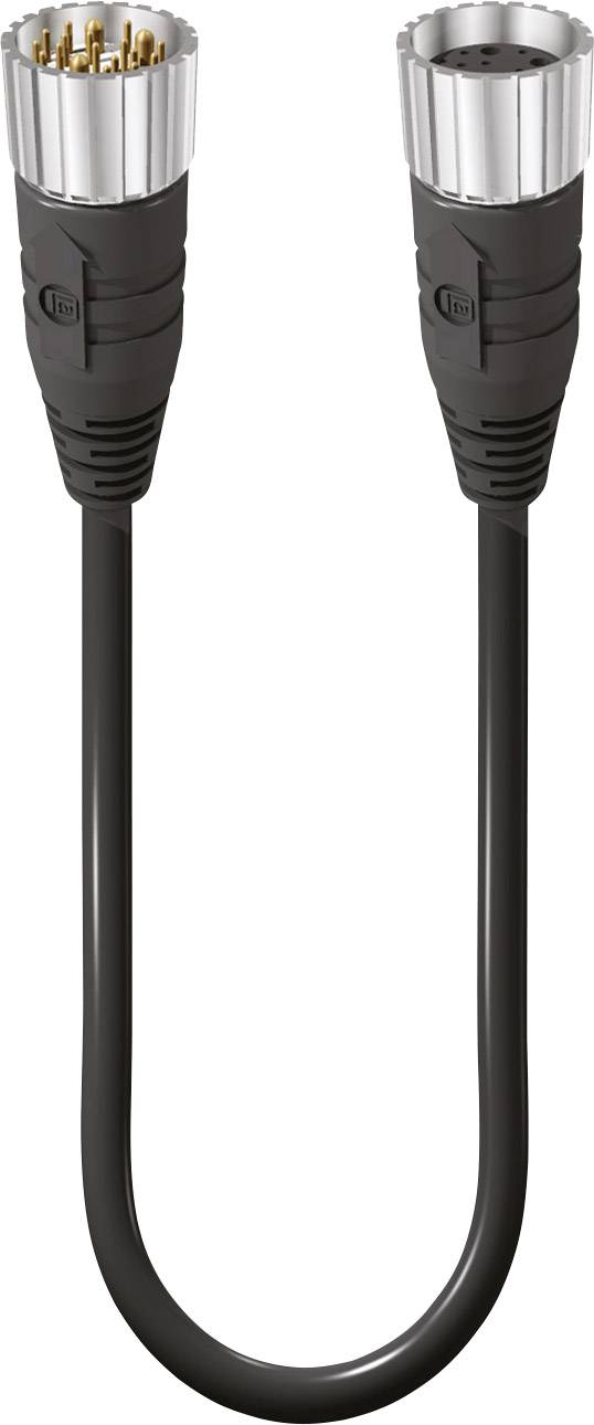 Lumberg Automation 19620 Sensor-/Aktor-Anschlussleitung M23 Stecker, gerade, Kupplung, gerade 8.00m Polzahl Sensoren: 19 1St.