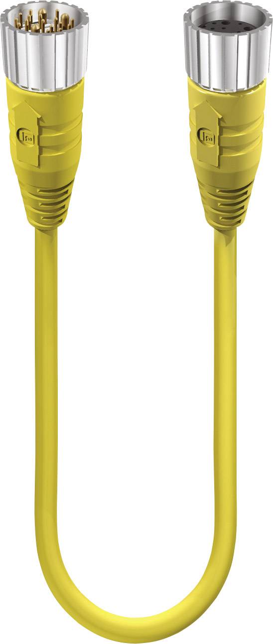 Lumberg Automation 2343 Sensor-/Aktor-Anschlussleitung M23 Stecker, gerade, Kupplung, gerade 5.00m Polzahl Sensoren: 19 1St.