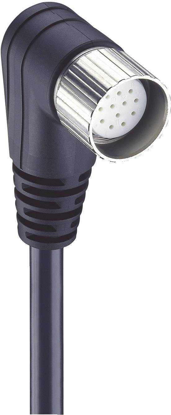 Lumberg Automation 19550 Sensor-/Aktor-Steckverbinder, konfektioniert M23 Kupplung, gewinkelt 8.00m Polzahl Sensoren: 19 1St.