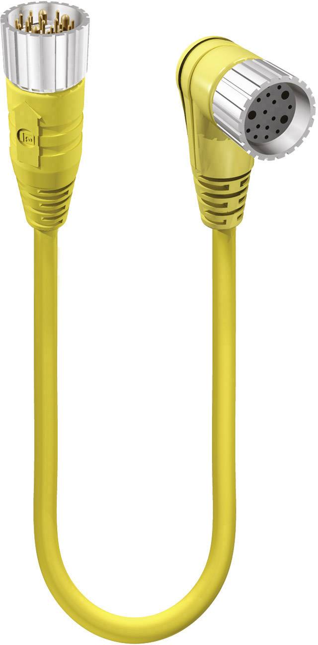 Lumberg Automation 2346 Sensor-/Aktor-Anschlussleitung M23 Stecker, gerade, Kupplung, gewinkelt 10.00m Polzahl Sensoren: 19 1St.