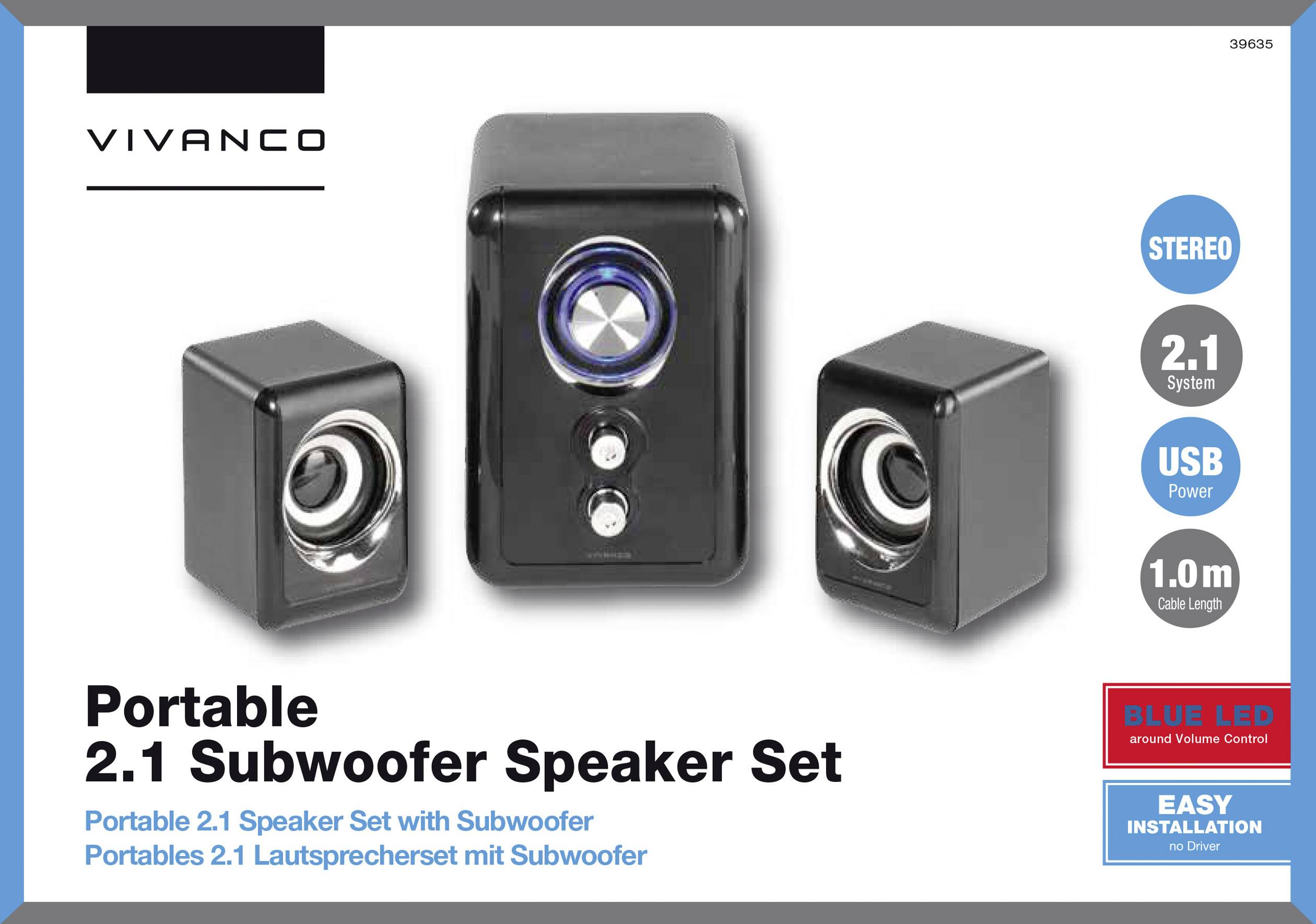 Vivanco IT-SPB 2.1 Regallautsprecher Schwarz 10 W