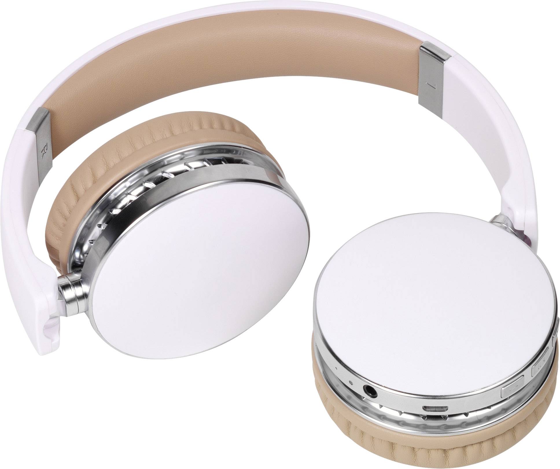 Vivanco NEOS AIR WHITE On Ear Kopfhörer Bluetooth® Weiß Faltbar, Headset, Ohrbügel, Lautstärkeregelung
