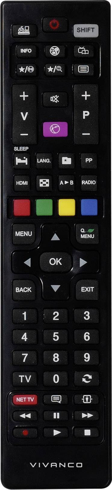 Vivanco RR 290 Fernbedienung Schwarz