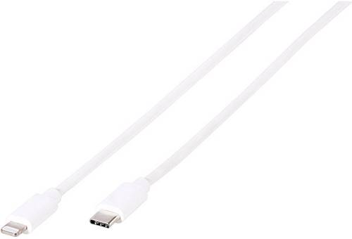 Vivanco USB Kabel USB 2.0 USB C™ Stecker, Apple Lightning Stecker 1.00m Weiß 45281  - Onlineshop Voelkner
