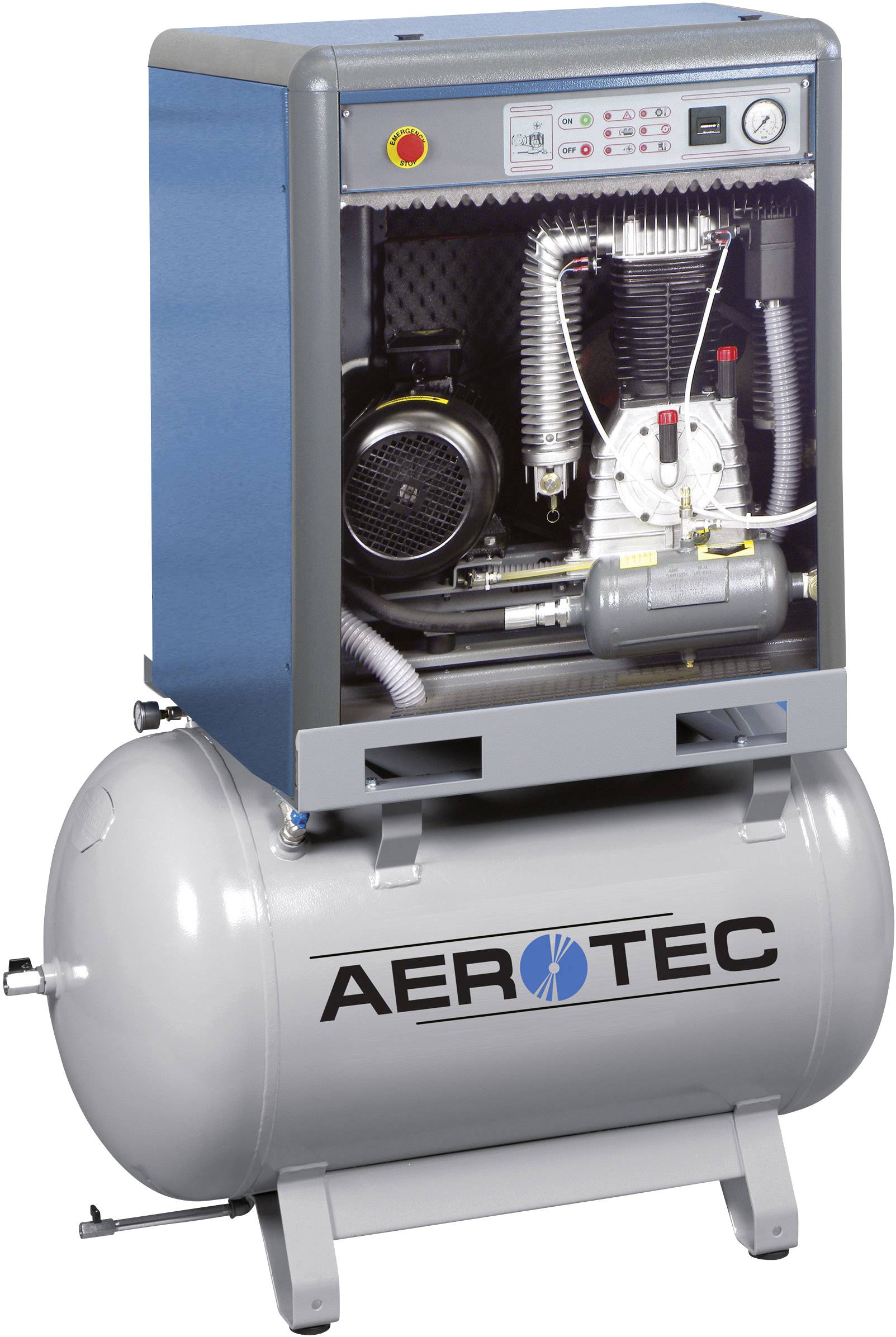 Aerotec Druckluft-Kompressor Silent PRO K-AK30-15 - 270 270l 15 bar