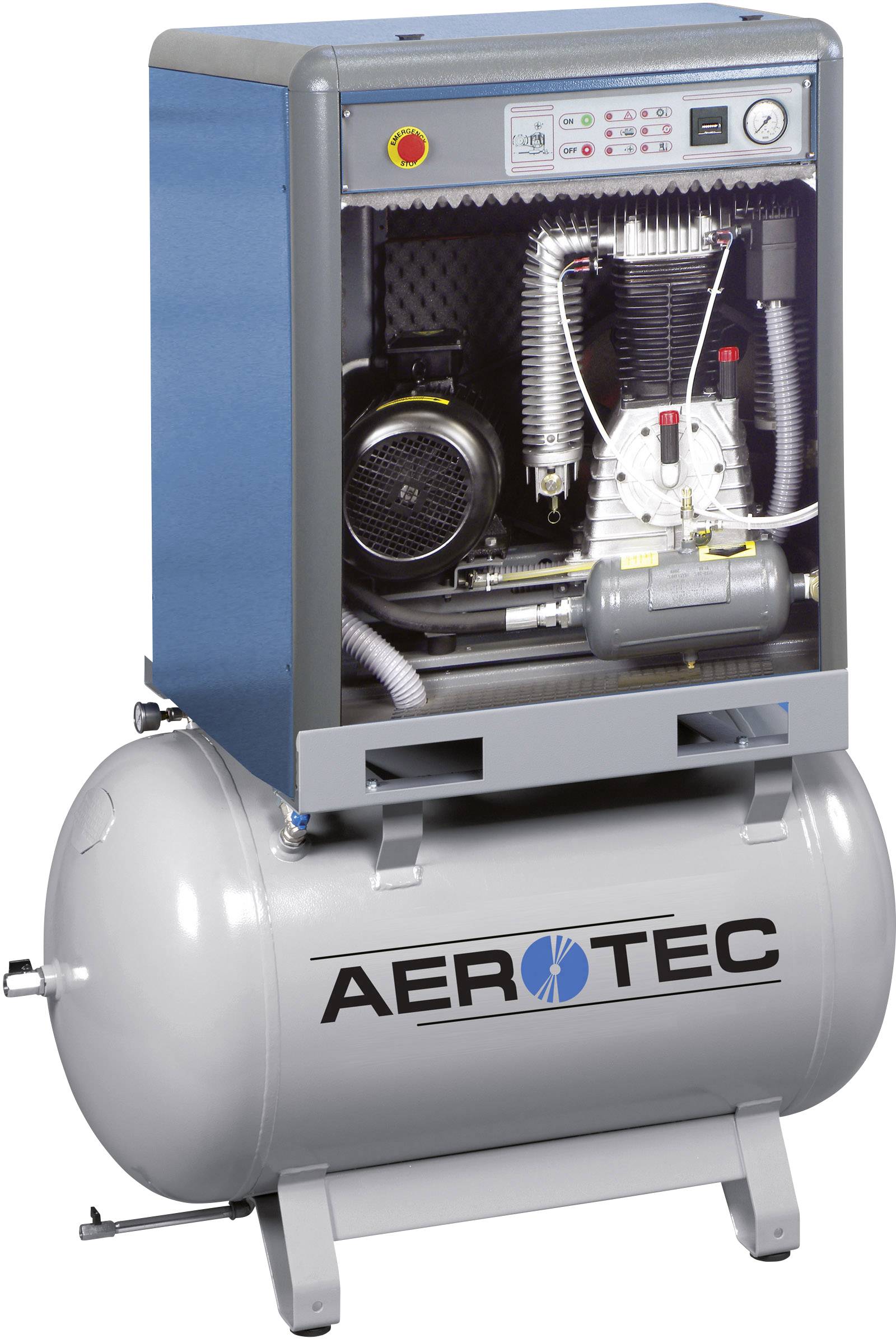 Aerotec Druckluft-Kompressor Silent PRO K-AK50-15 - 270 270l 15 bar