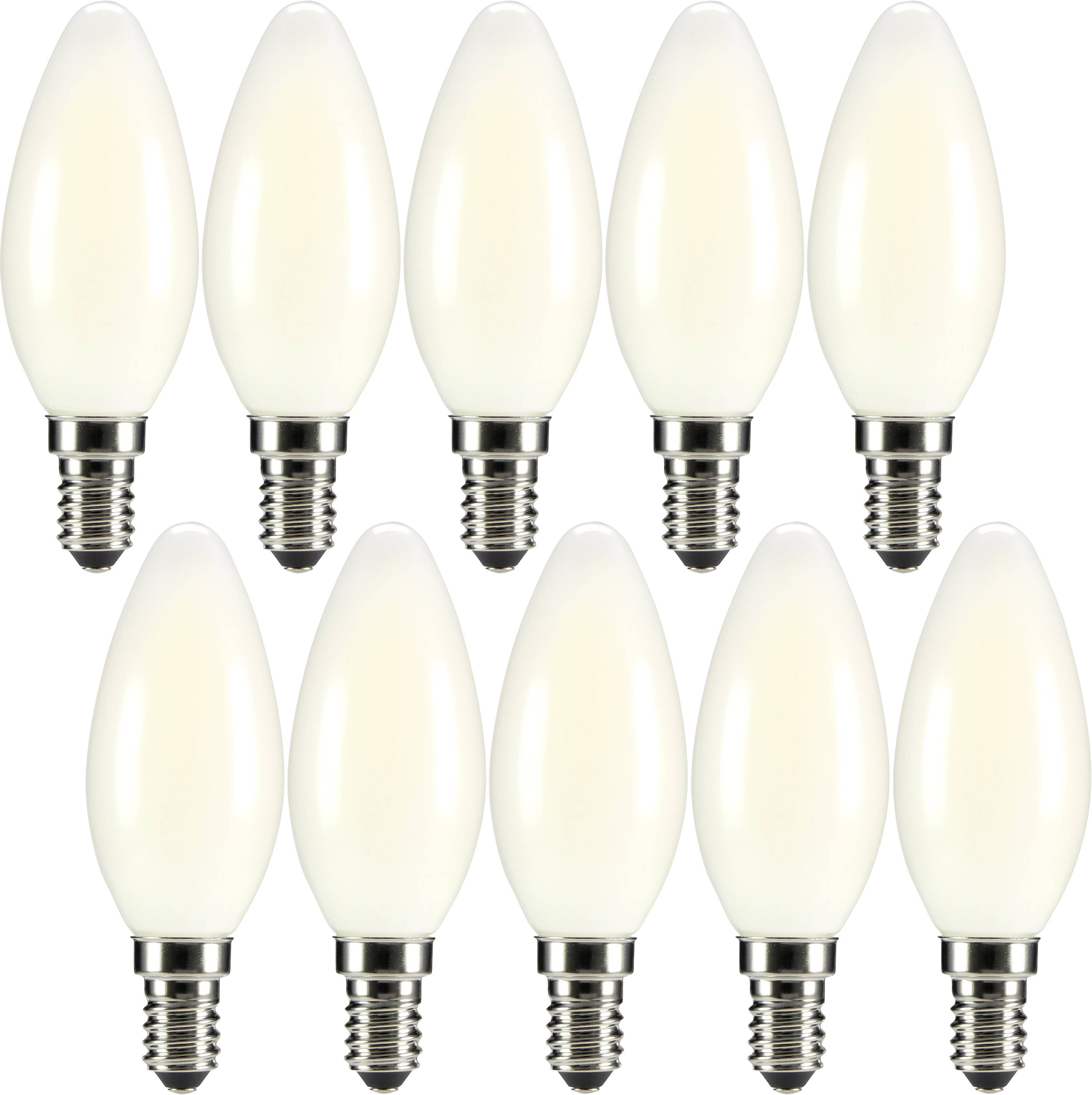 Sygonix STC3001softwhite LED E14 Kerzenform 2W = 20W Warmweiß (Ø x L) 35mm x 99mm Filament 10St.