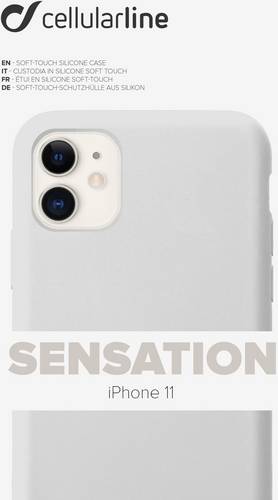 Cellularline SENSATIONIPHXR2W Backcover Apple iPhone 11 Weiß