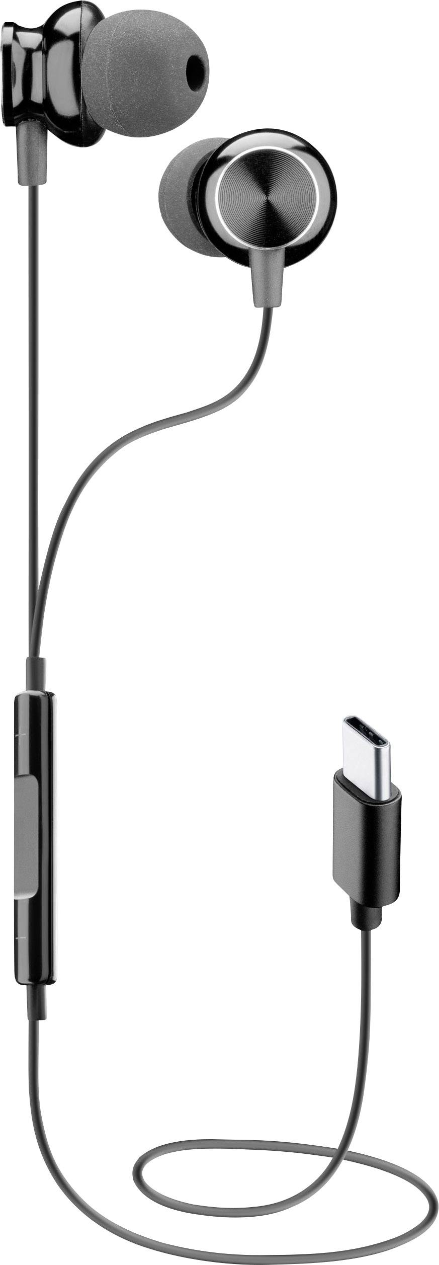 Cellularline AUSPARROWTYPECK In Ear Kopfhörer kabelgebunden Schwarz Lautstärkeregelung